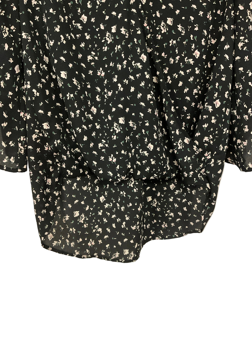 Black Floral Shirt