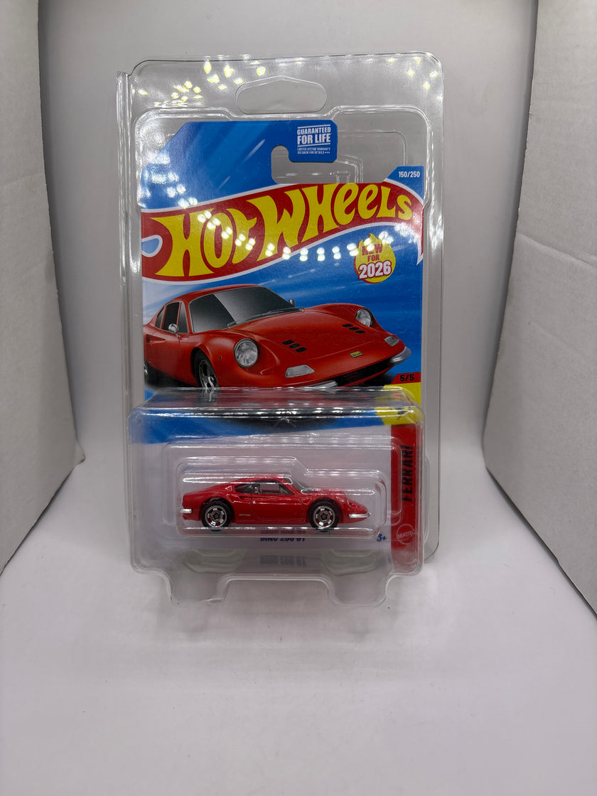 Hot Wheels Dino 206 GT Diecast red