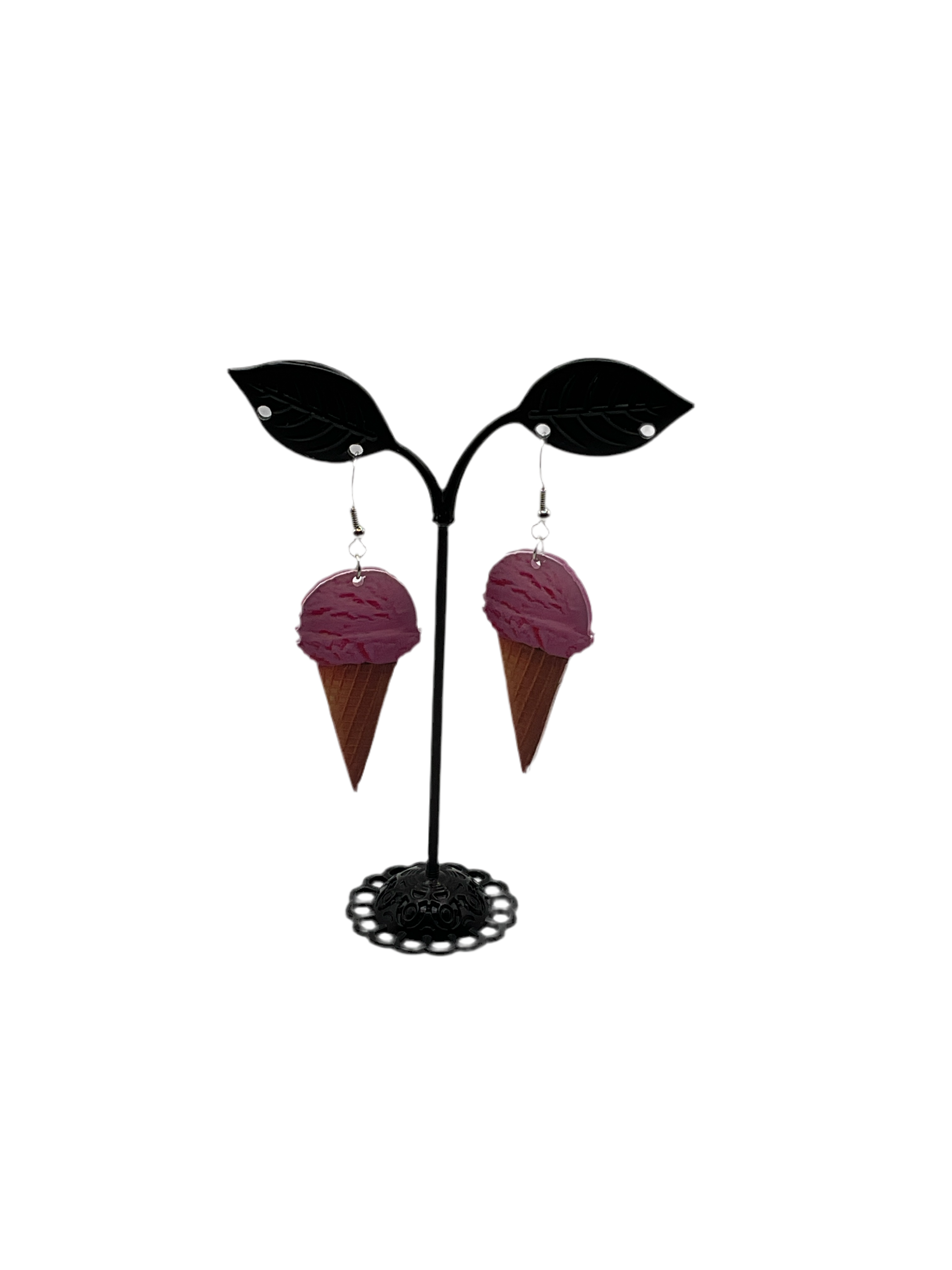 Ice cream cone earrings