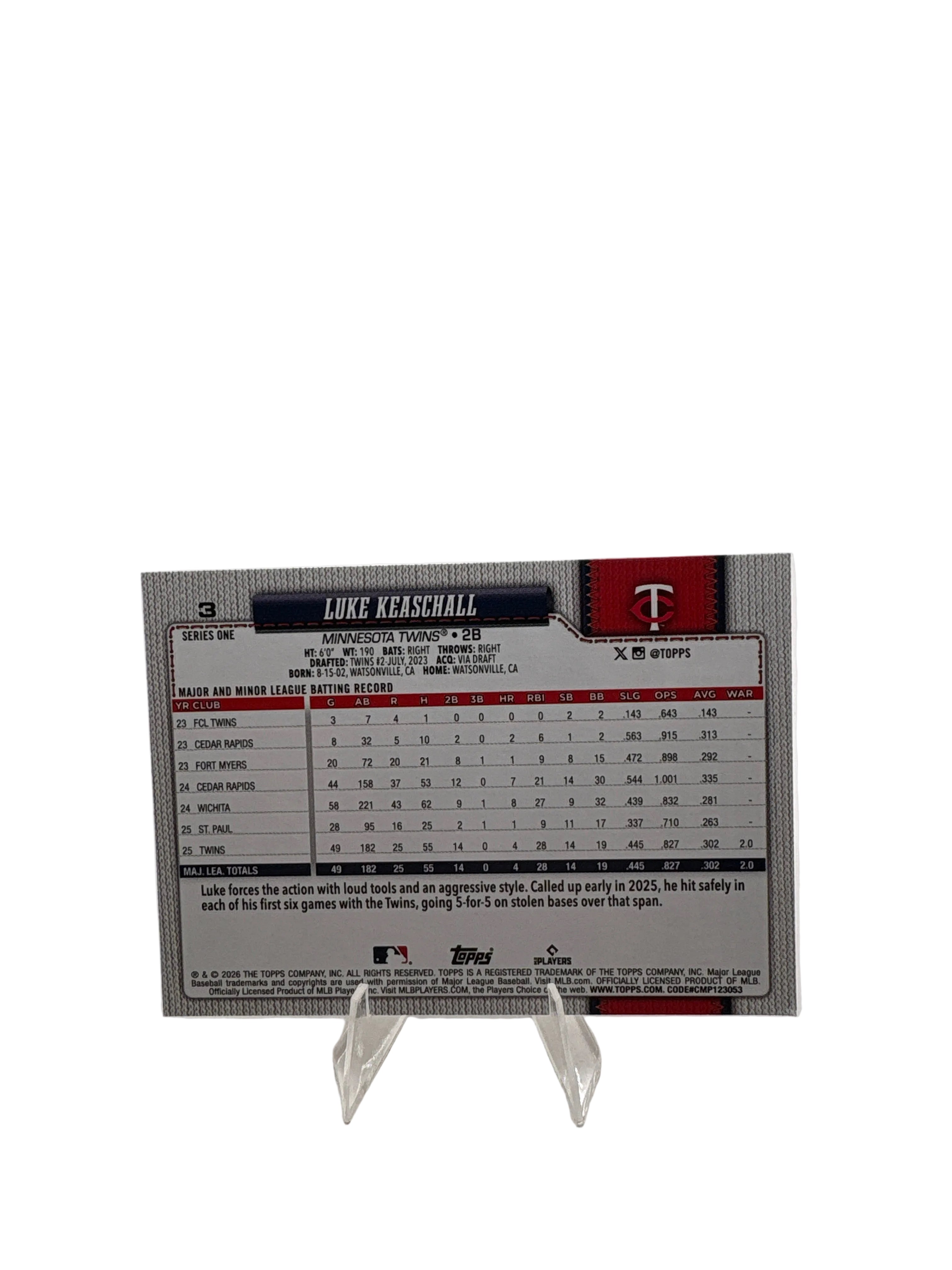 Topps Luke Keaschall