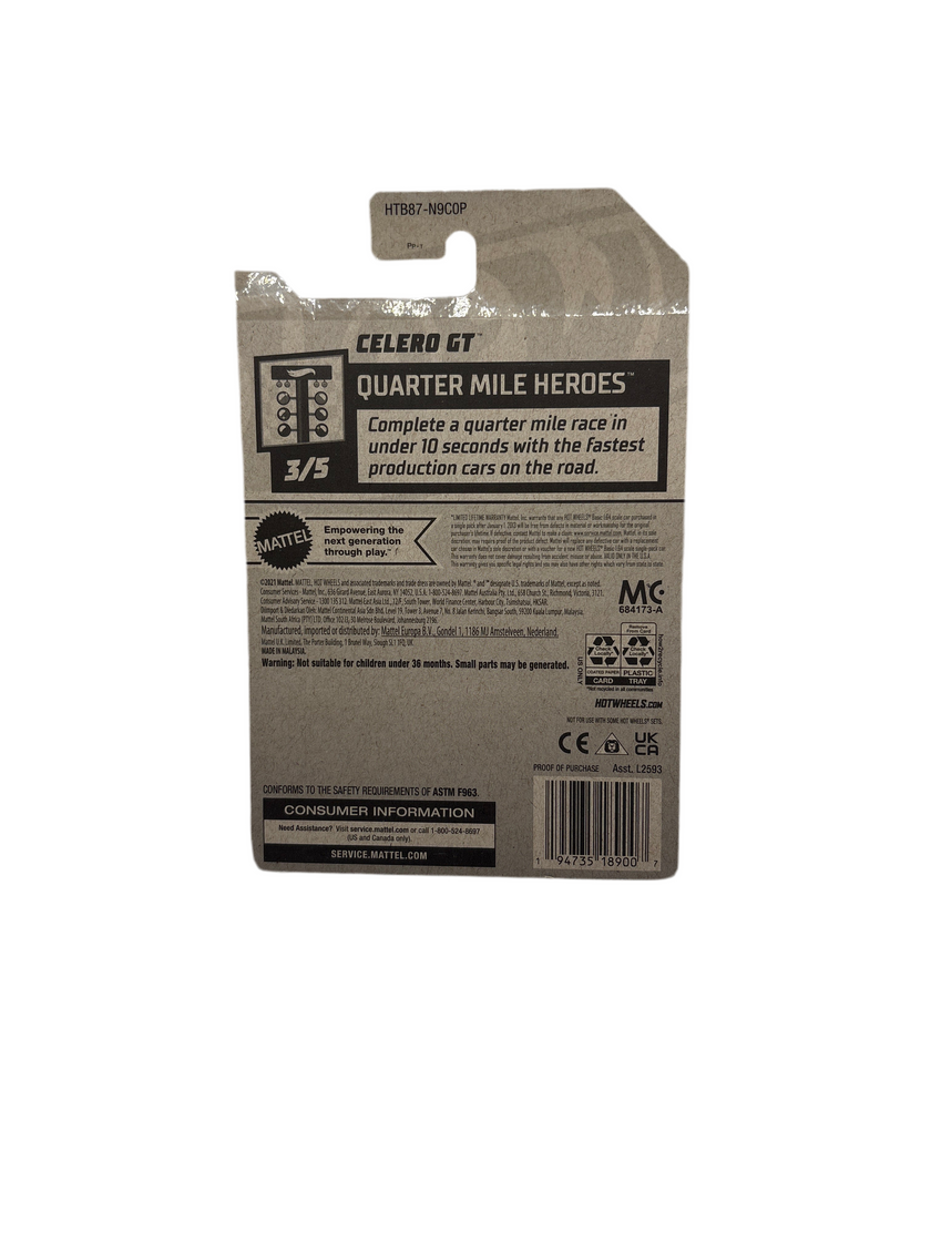 Hot Wheels Celero GT Diecast