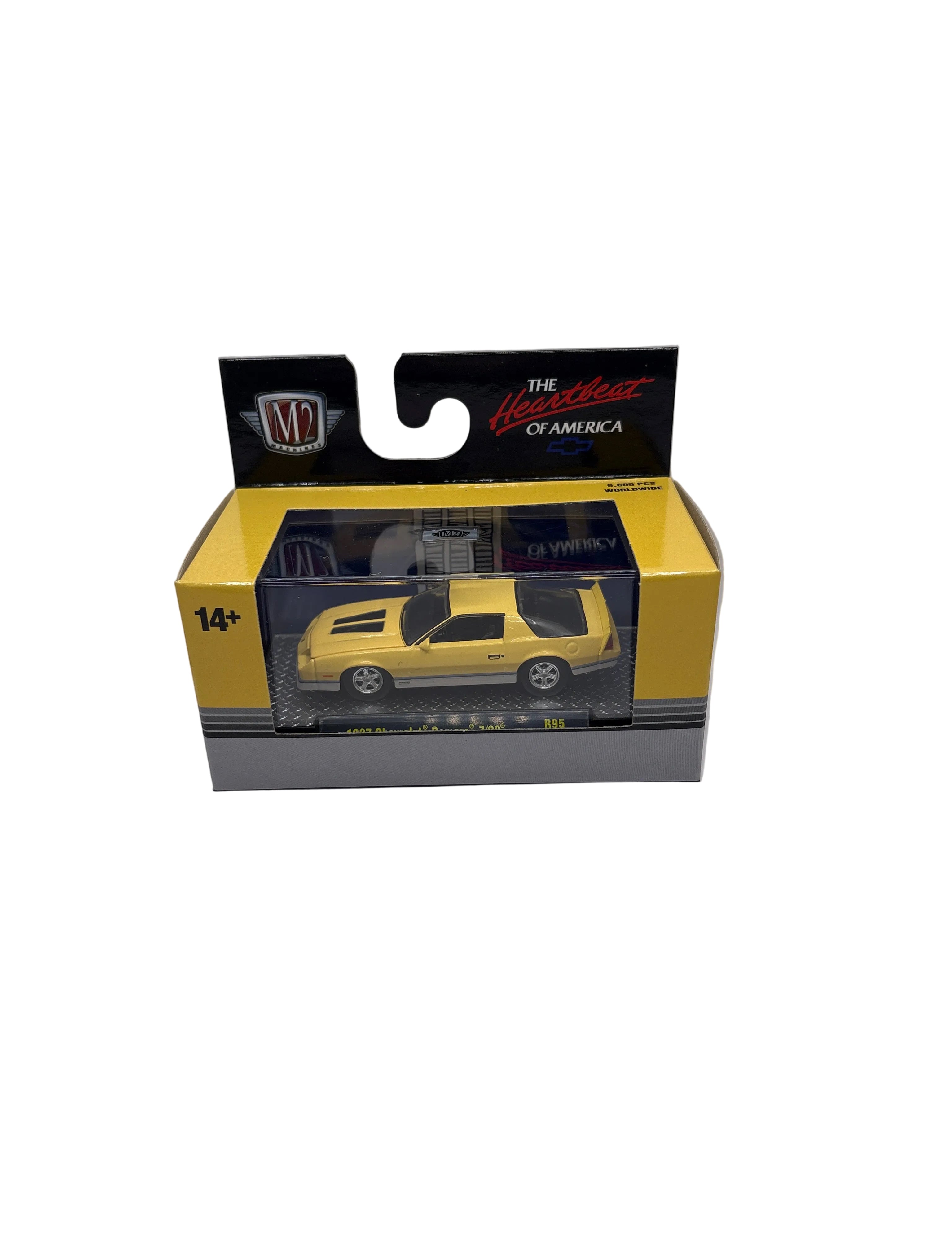 M2 1987 Chevrolet Camaro Z/28 Diecast yellow