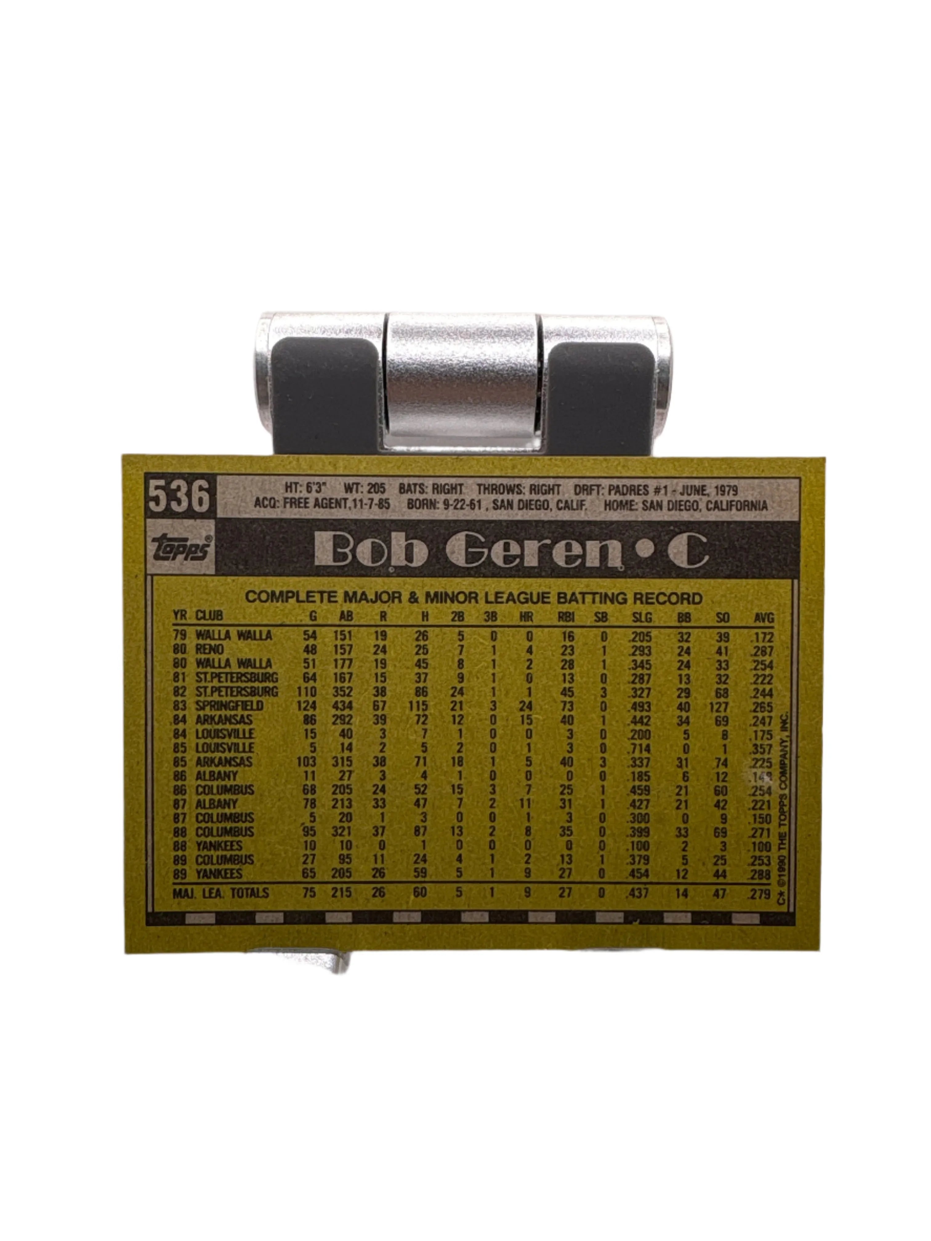 Topps Bob Geren