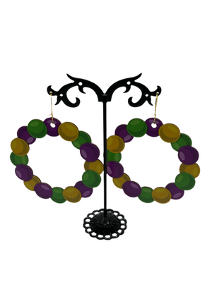 Mardi Gras earrings