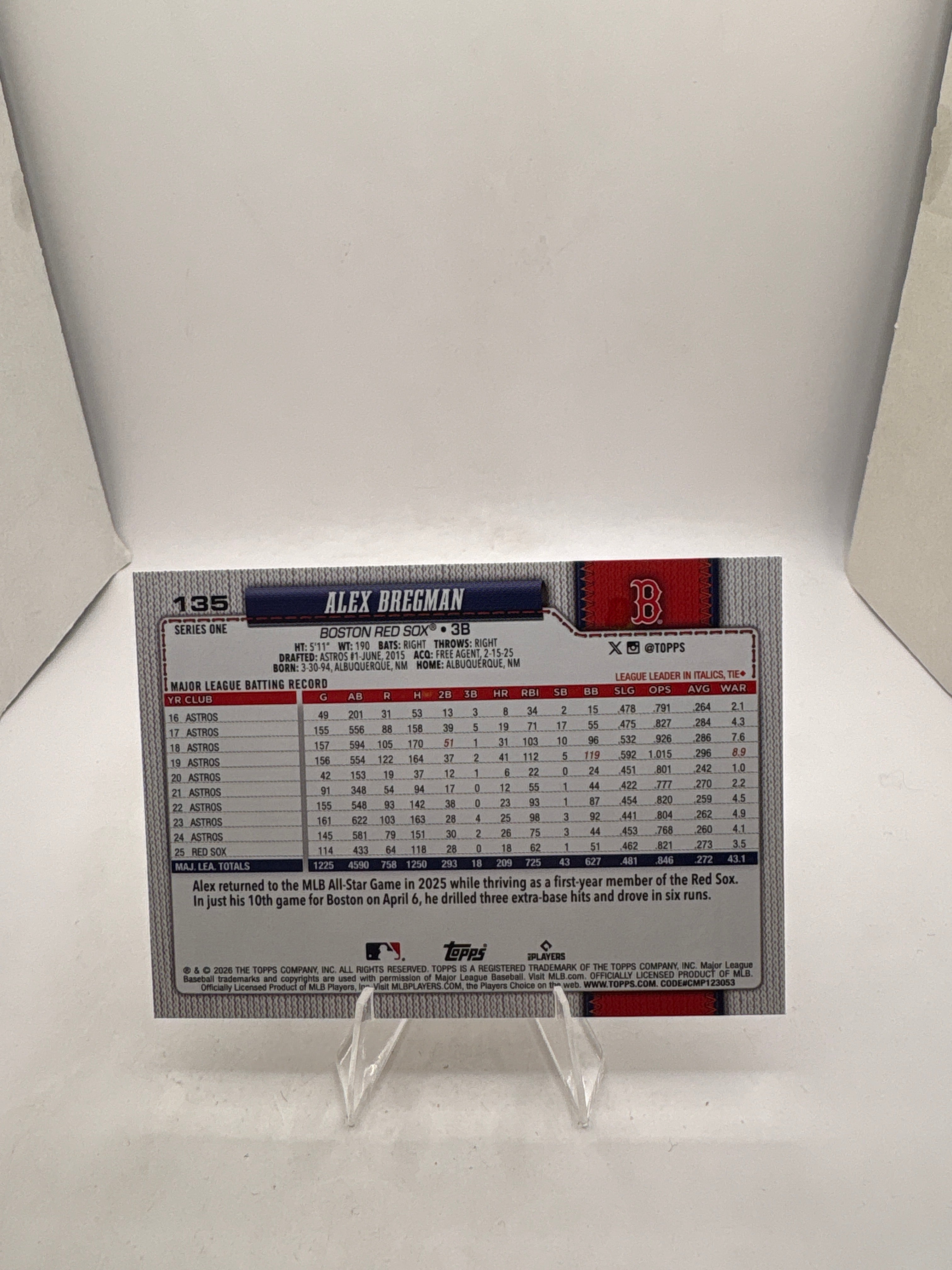 Topps Alex Bregman