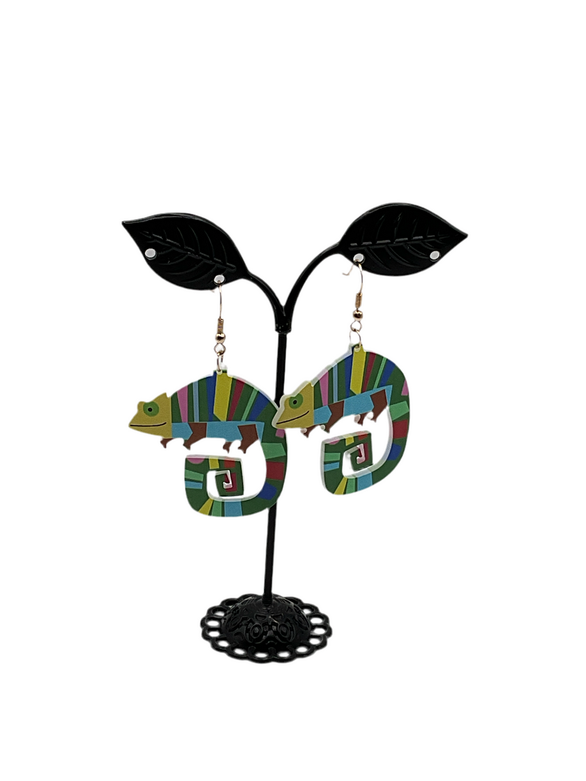 chameleon earrings
