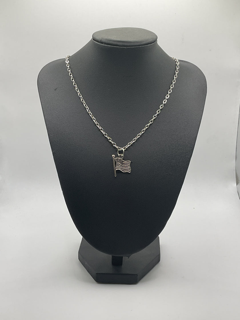 American flag necklace