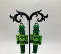 Green Nutcracker Earrings