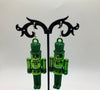 Green Nutcracker Earrings