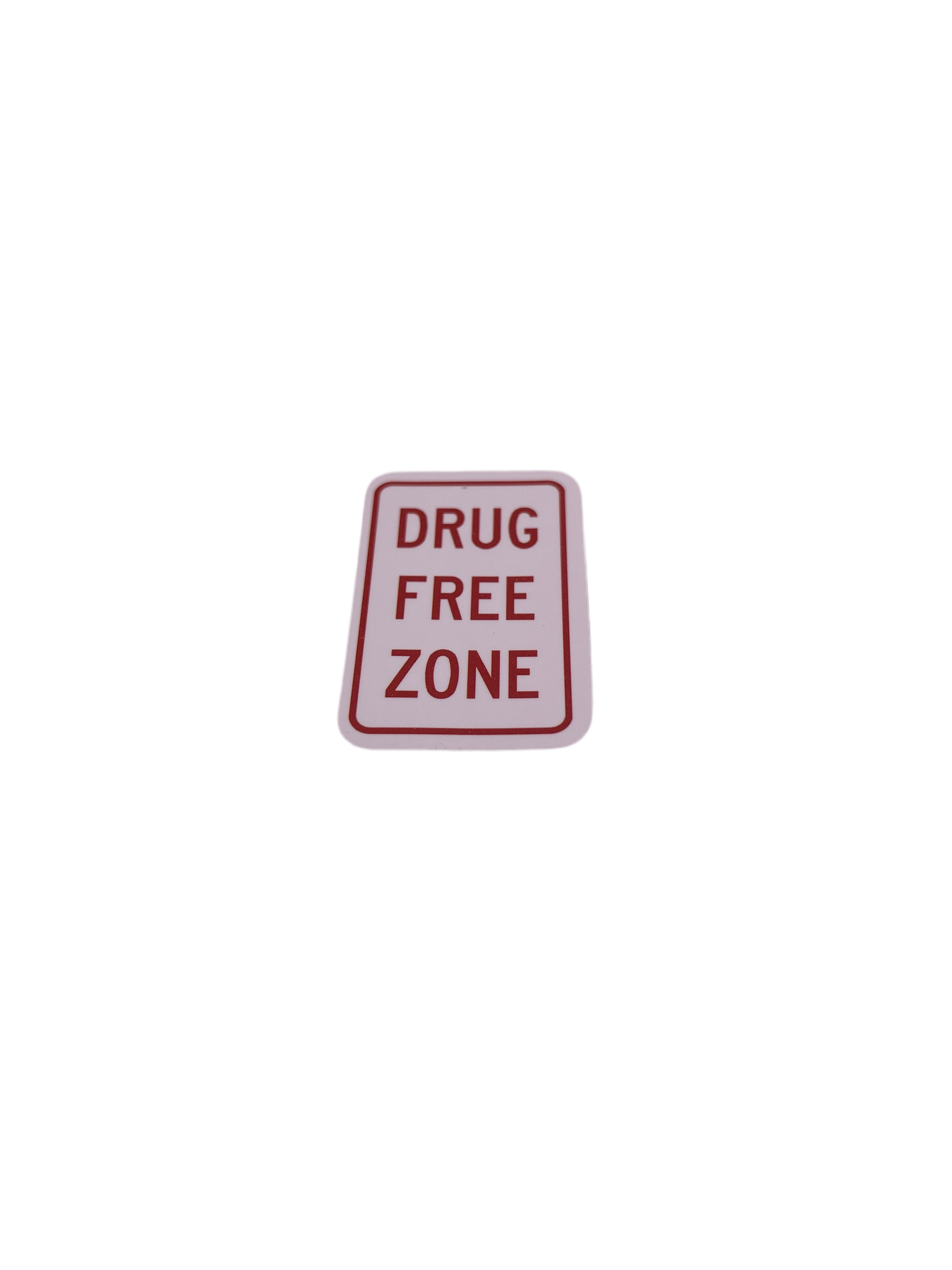Drug Free Zone Sticker + 2 Mystery Stickers