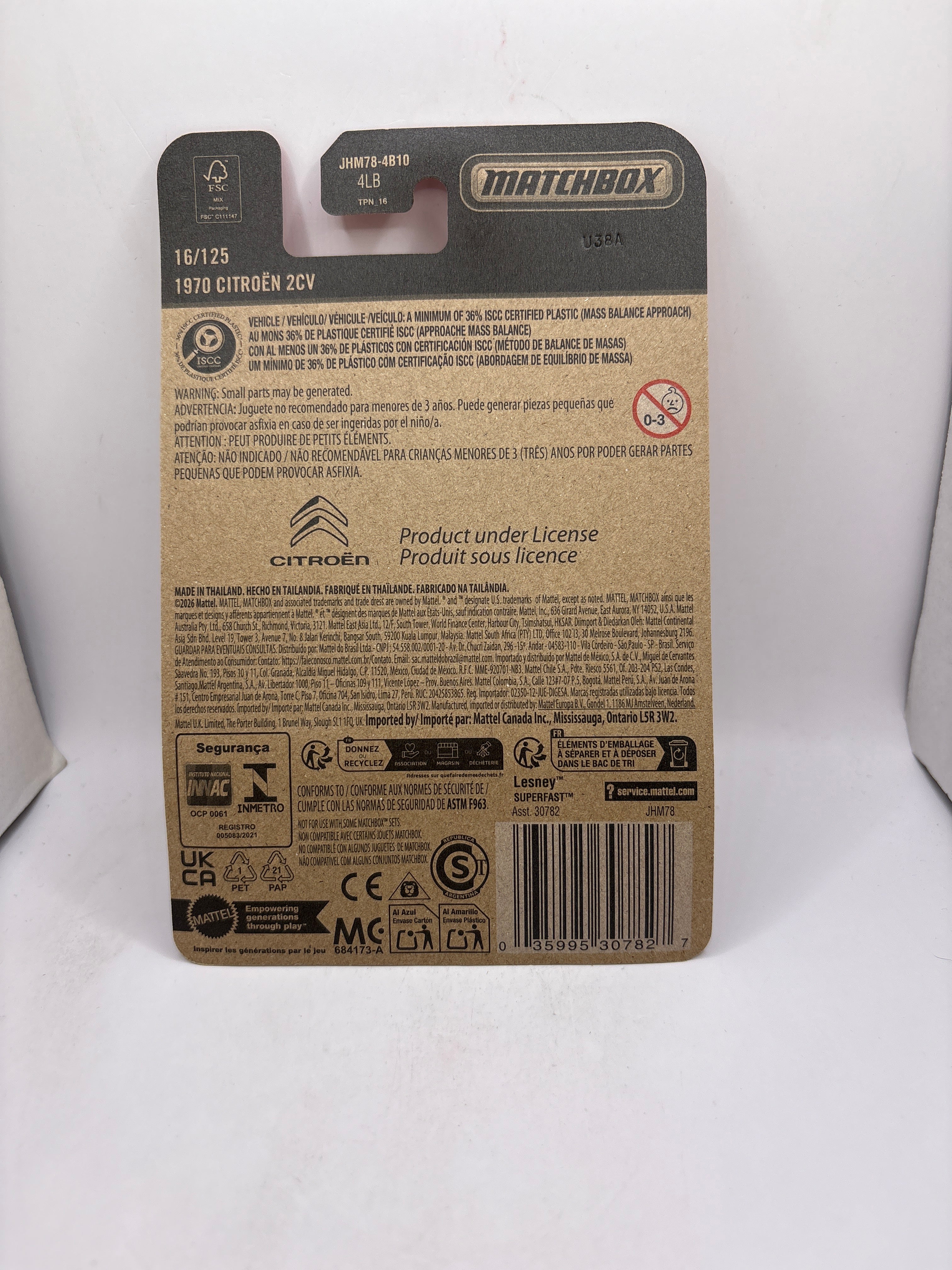 Matchbox 1970 Citroen 2CV Diecast