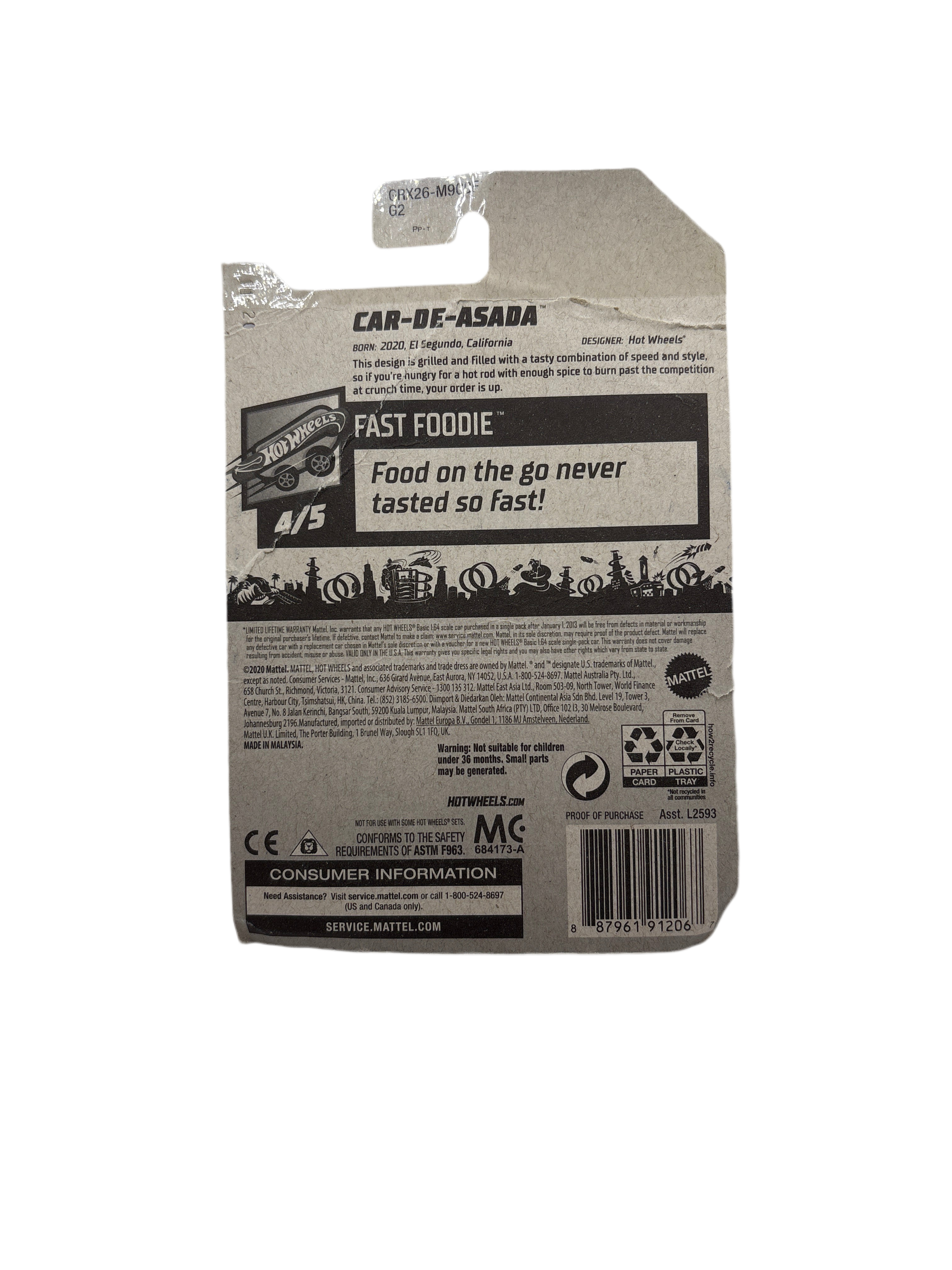 Hot Wheels Car-De-Asada Diecast tan