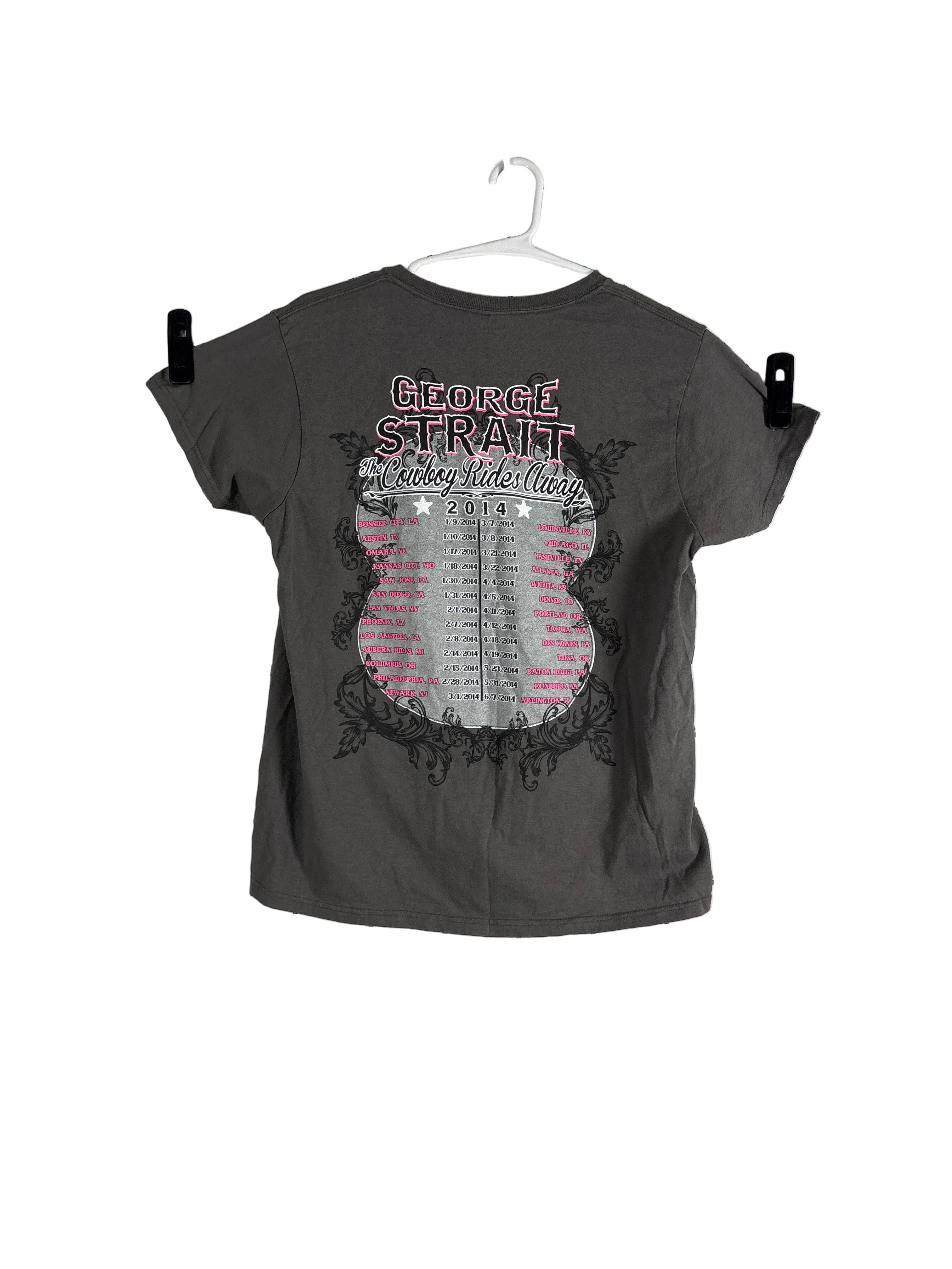 Gildan George Strait T Shirt gray