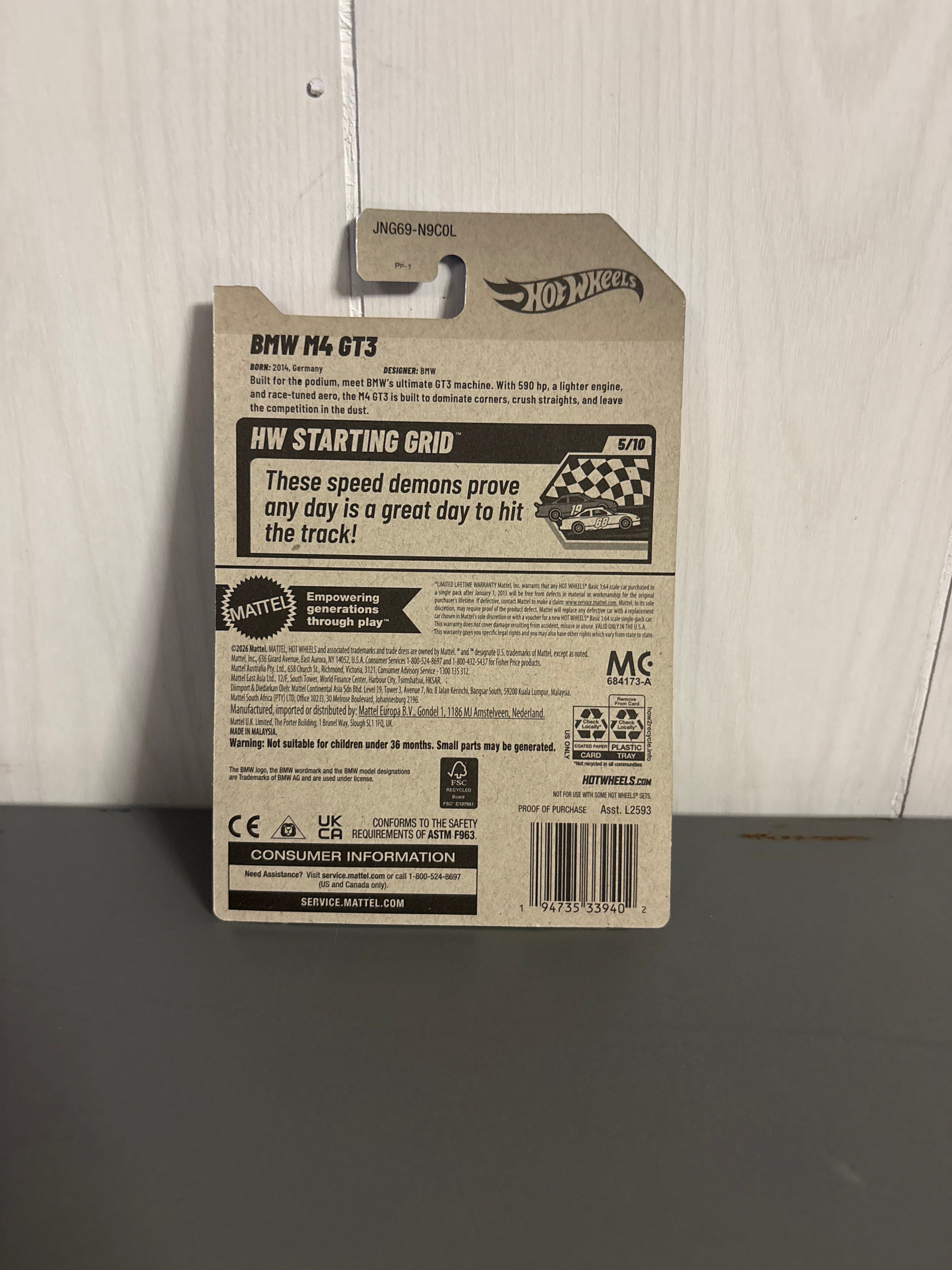 Hot Wheels BMW M4 GT3 Diecast