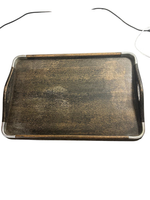 Mid Century Rectangular Serving Tray black