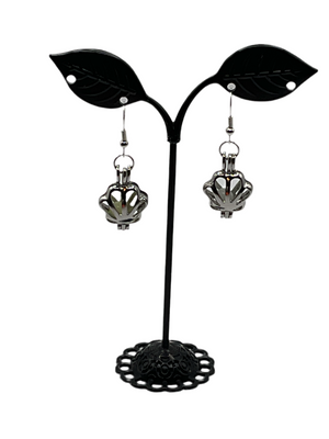 Glow in the dark sea shell earrings
