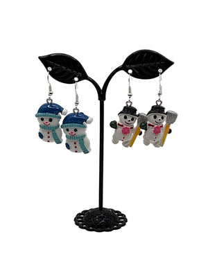 Snowman Earrings