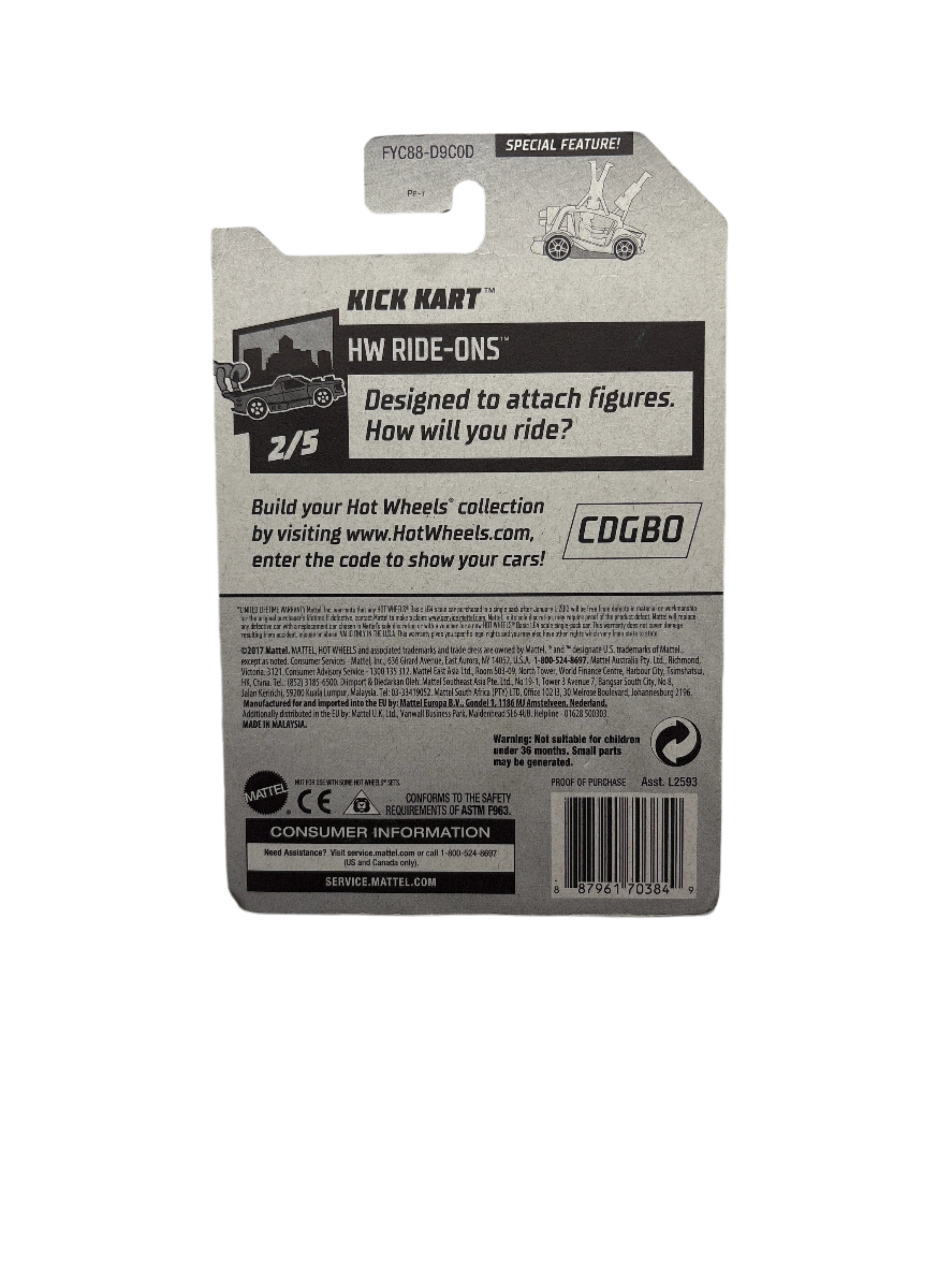 Hot Wheels Kick Kart Diecast