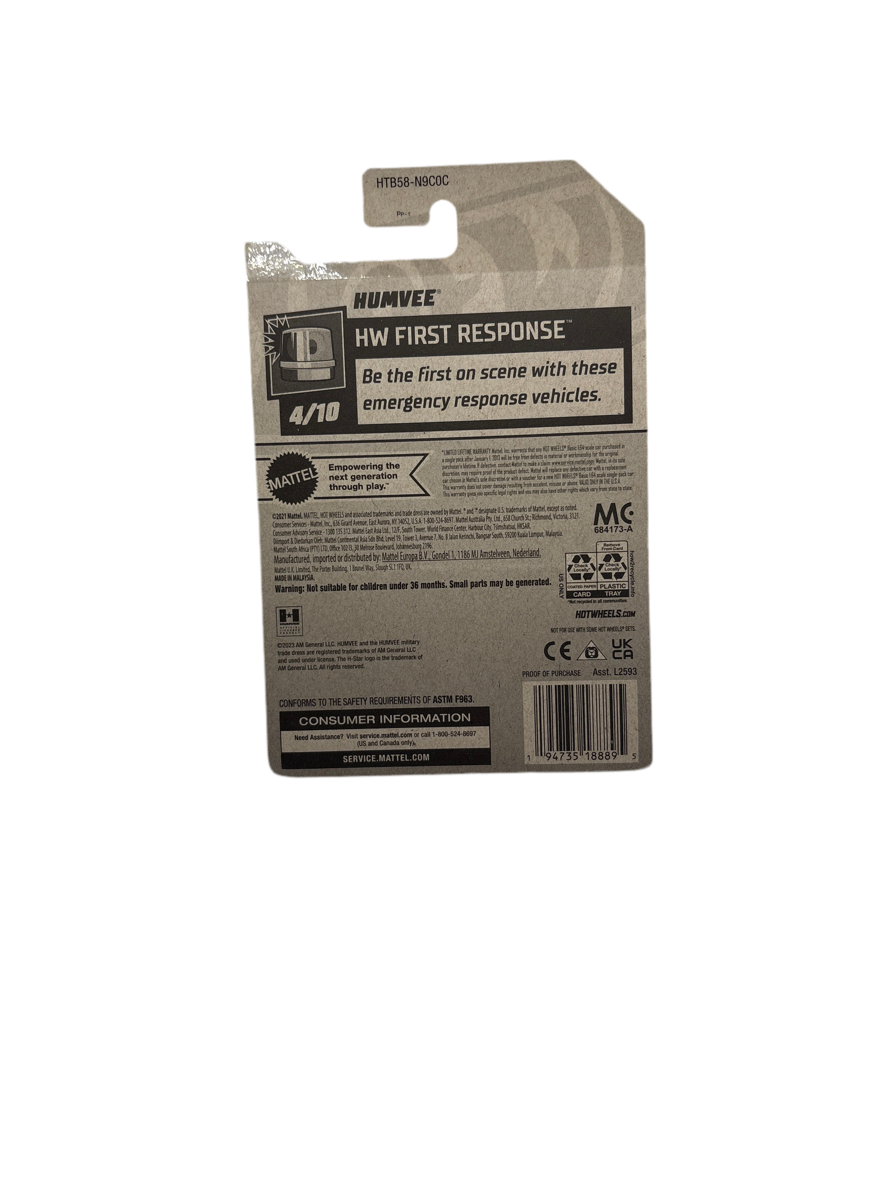 Hot Wheels Humvee Diecast