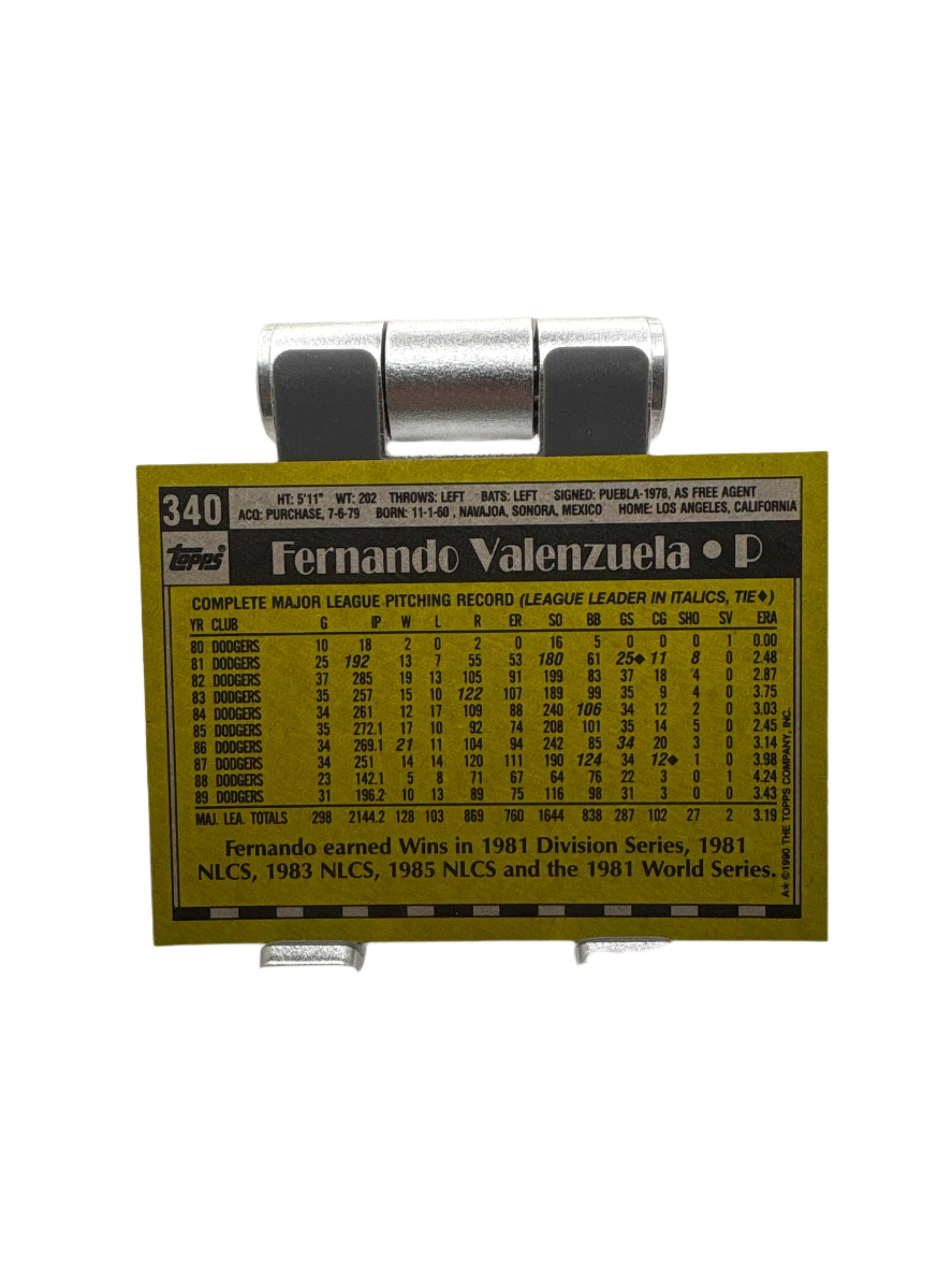 Topps Fernando Valenzuela
