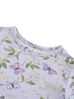 PoshTOT Purple Butterfly Print 2 Piece Short Sleeves PJ Set