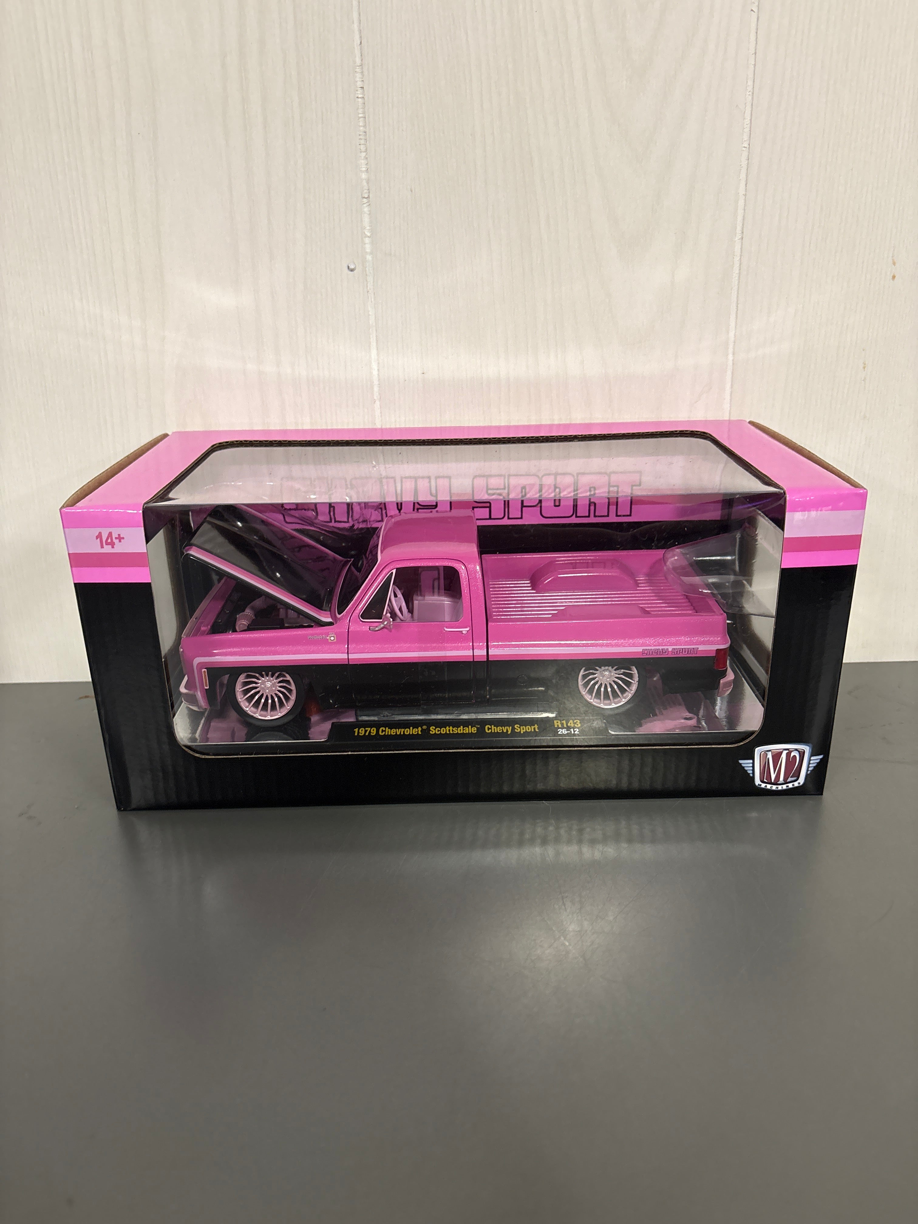 M2 1979 Chevrolet Scottsdale Chevy Sport Diecast pink
