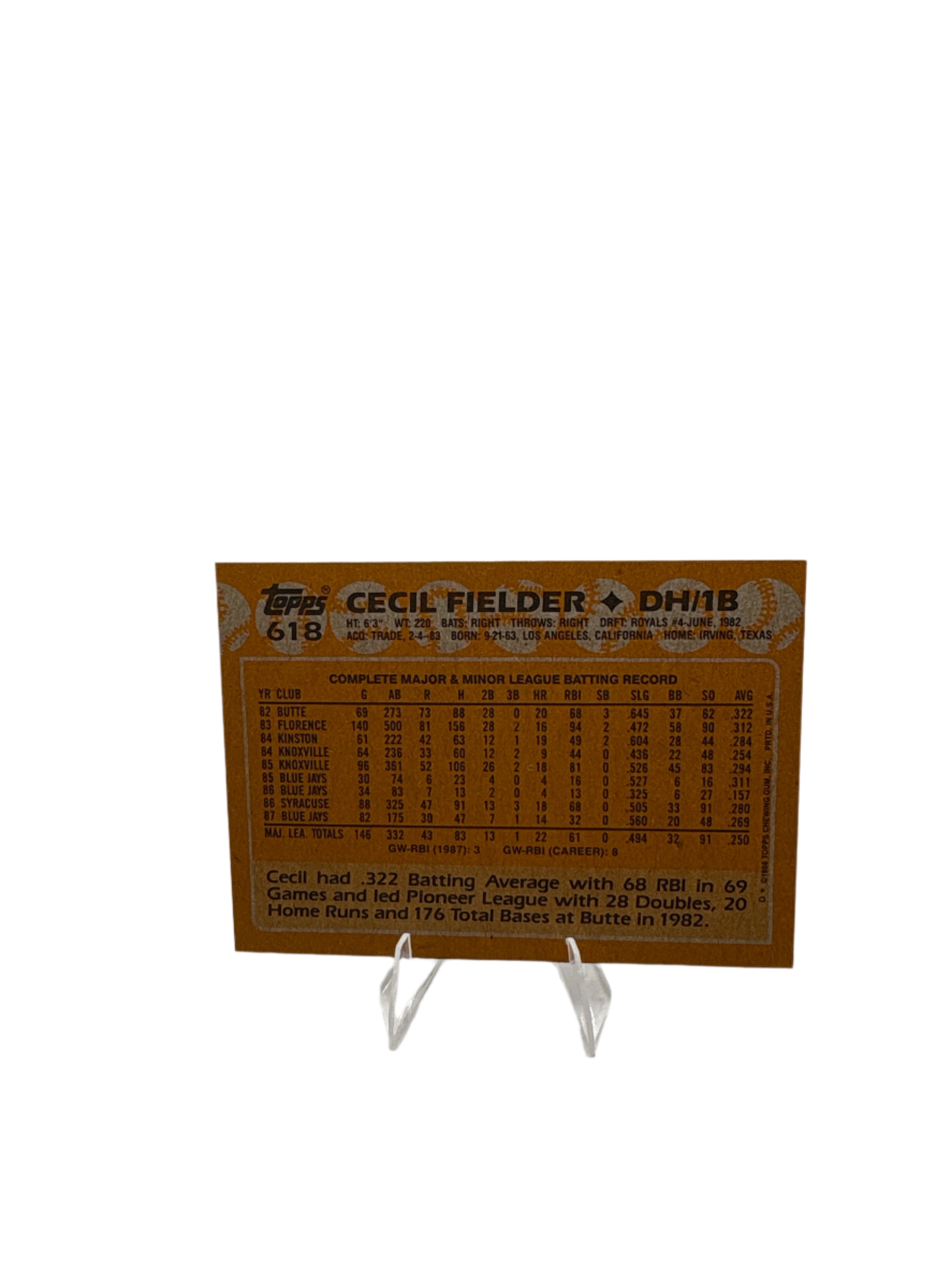 Topps Cecil Fielder