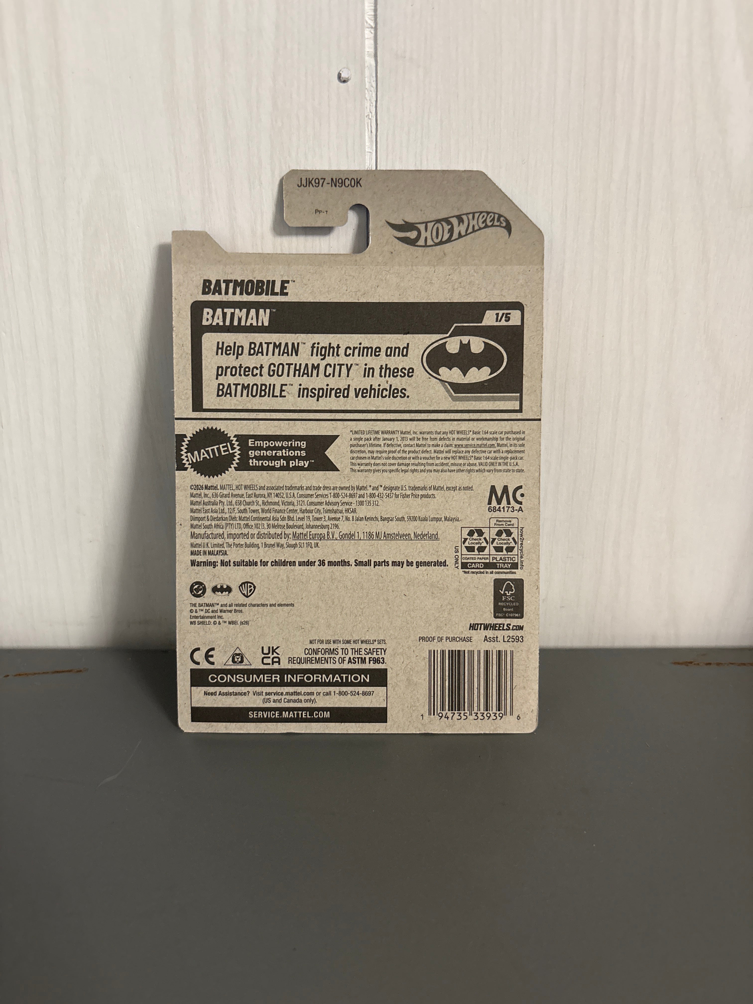 Hot Wheels Batmobile Diecast