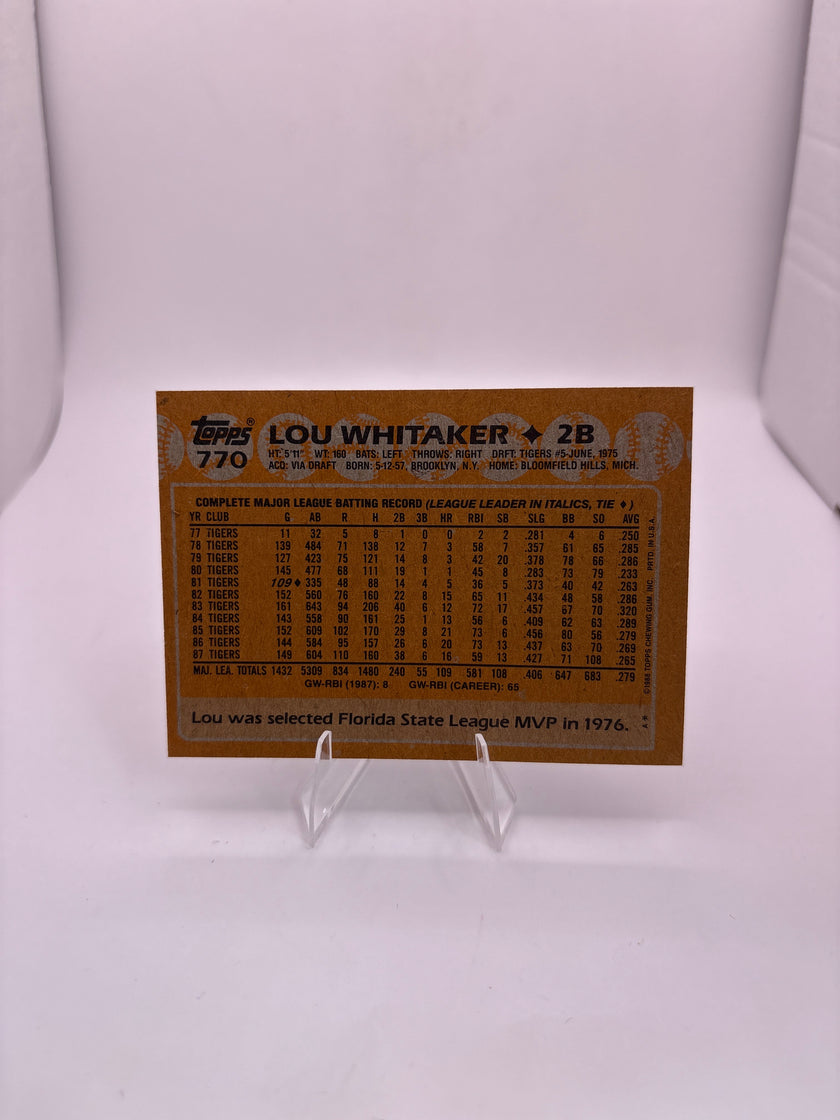 Topps Lou Whitaker