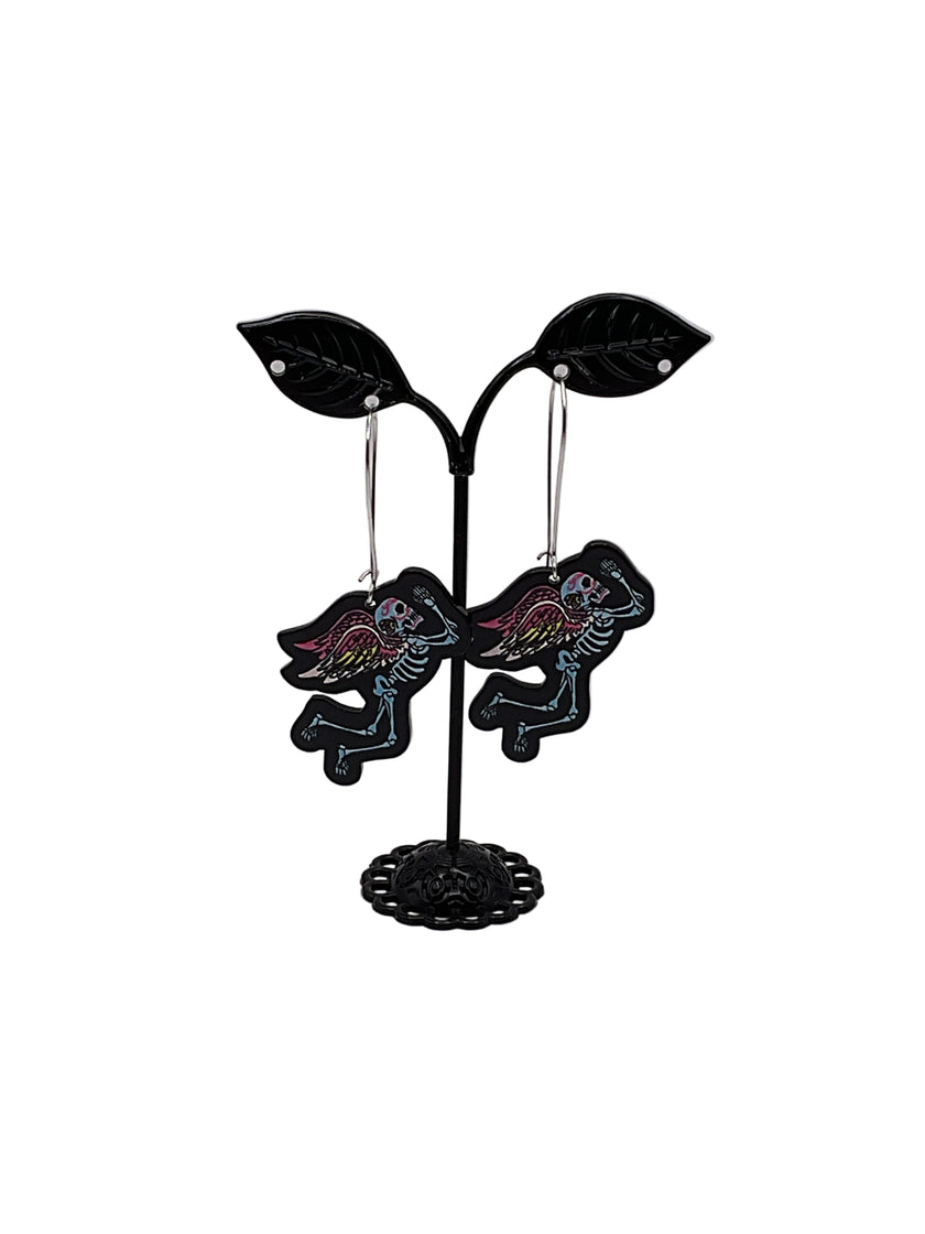 Angel Skeleton Earrings