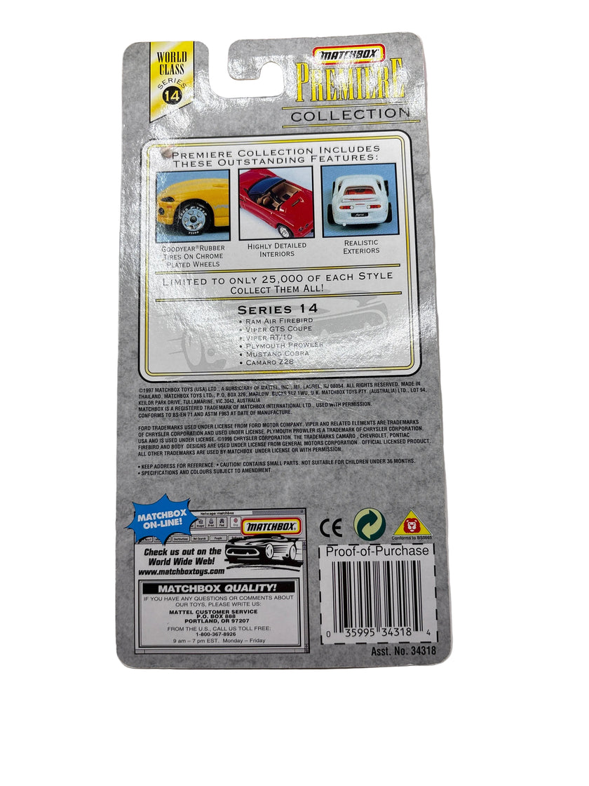 Matchbox Plymouth Prowler Diecast blue