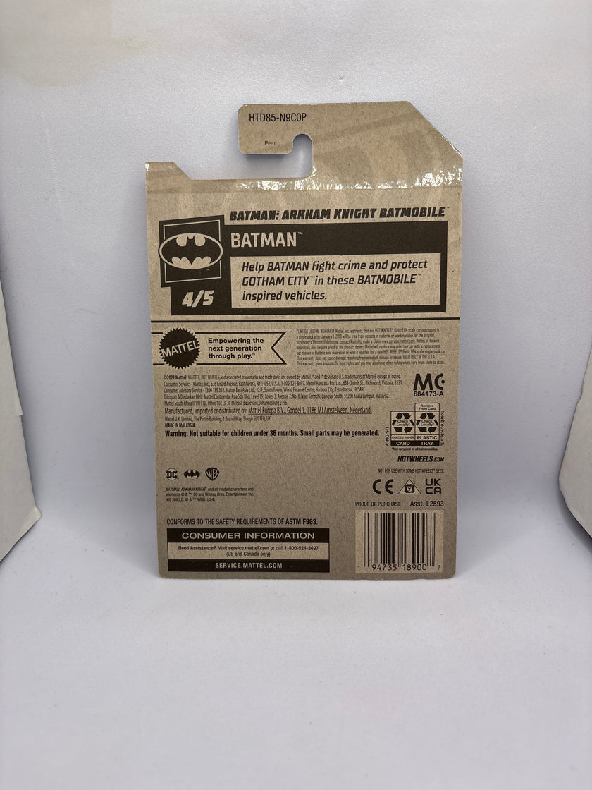 Hot Wheels Batman: Arkham Knight Batmobile Diecast