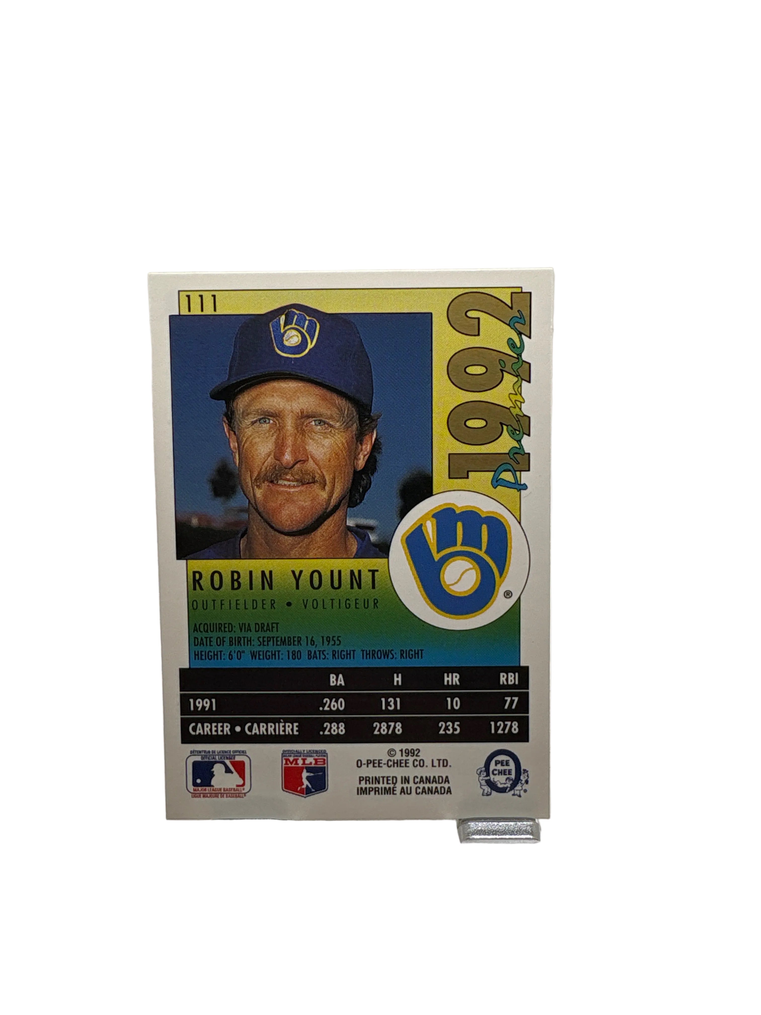 Premier Robin Yount