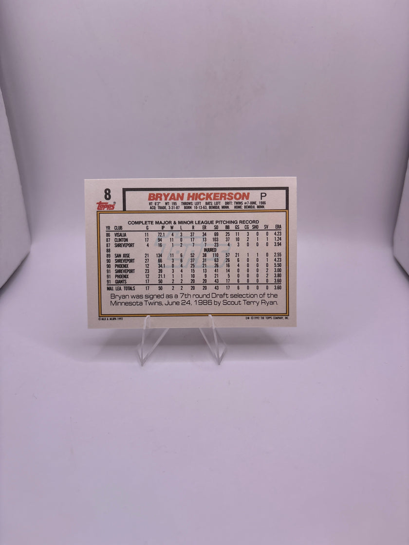 Topps Bryan Hickerson
