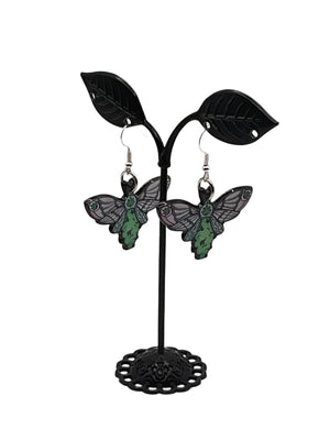 Bud butterfly earrings