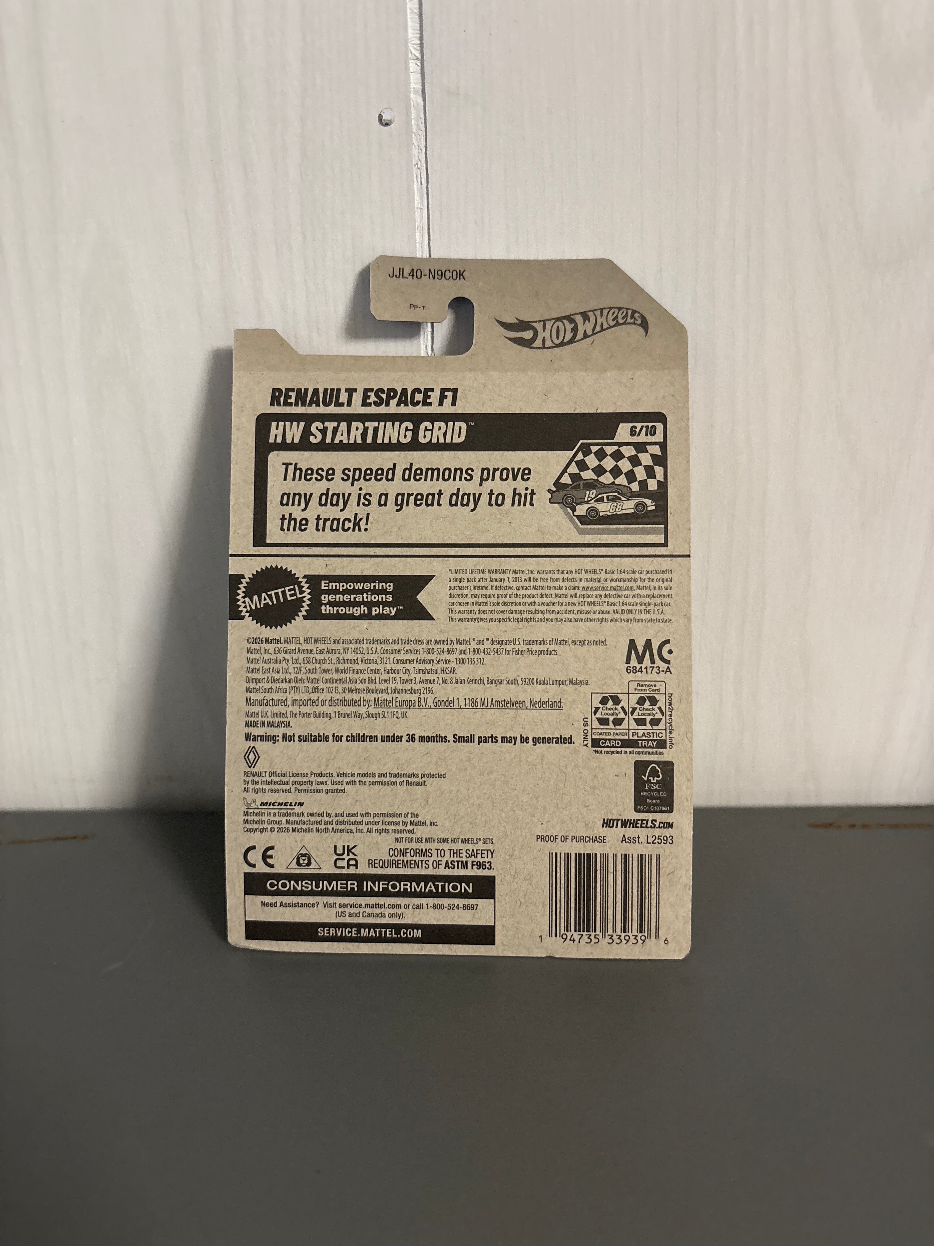 Hot Wheels Renault Espace F1 Diecast