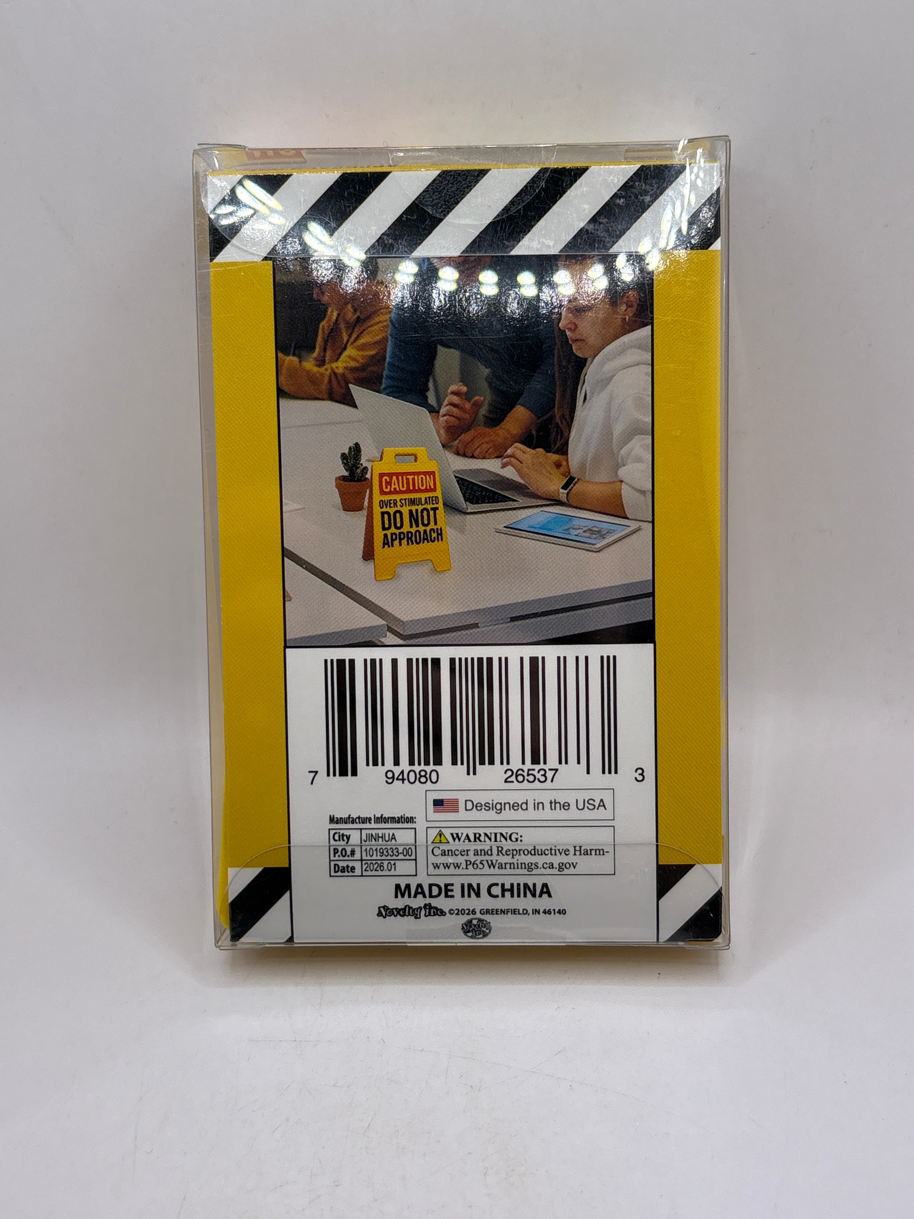 Caution Professional Over Thinker At Work Sign yellow
