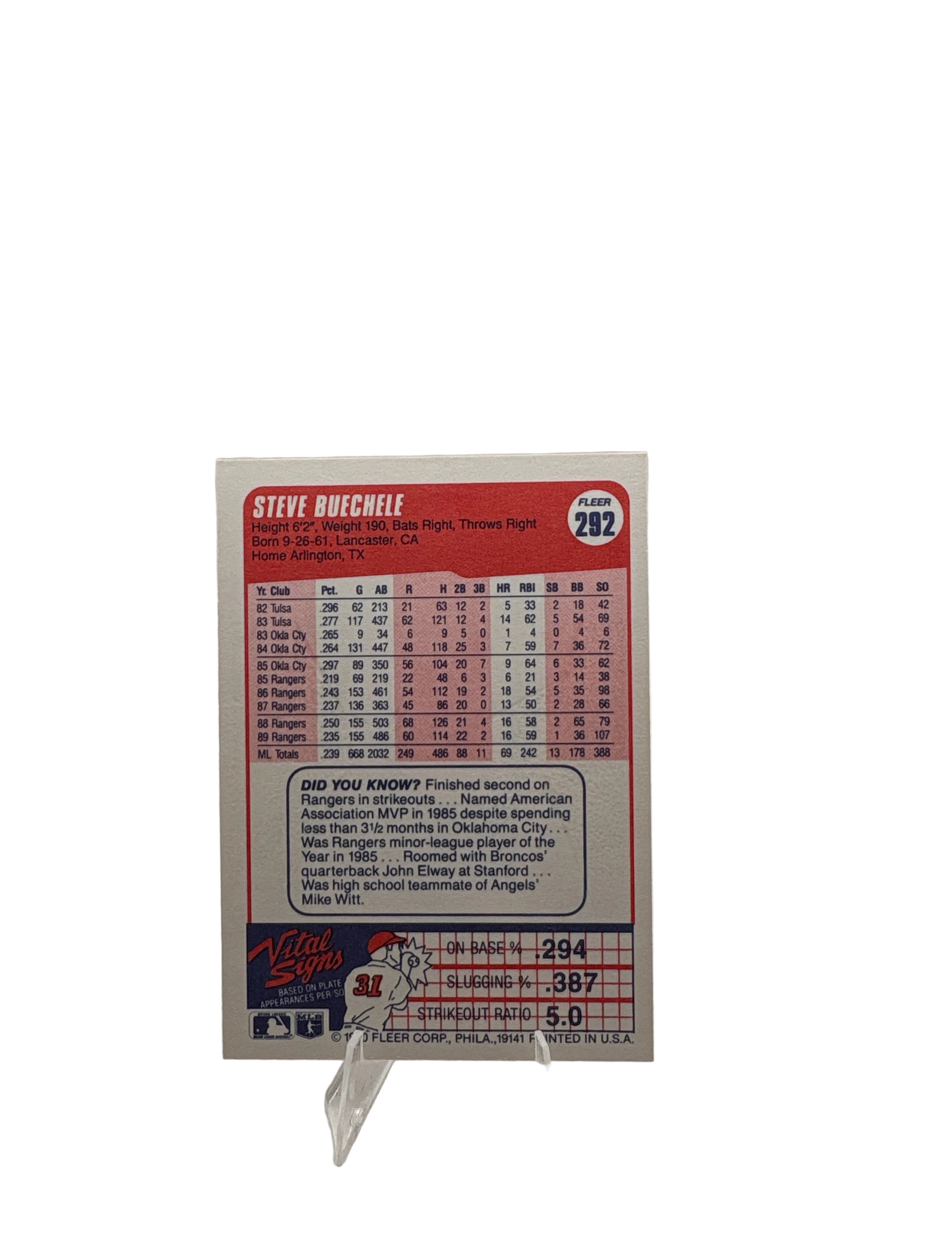 Fleer Steve Buechele