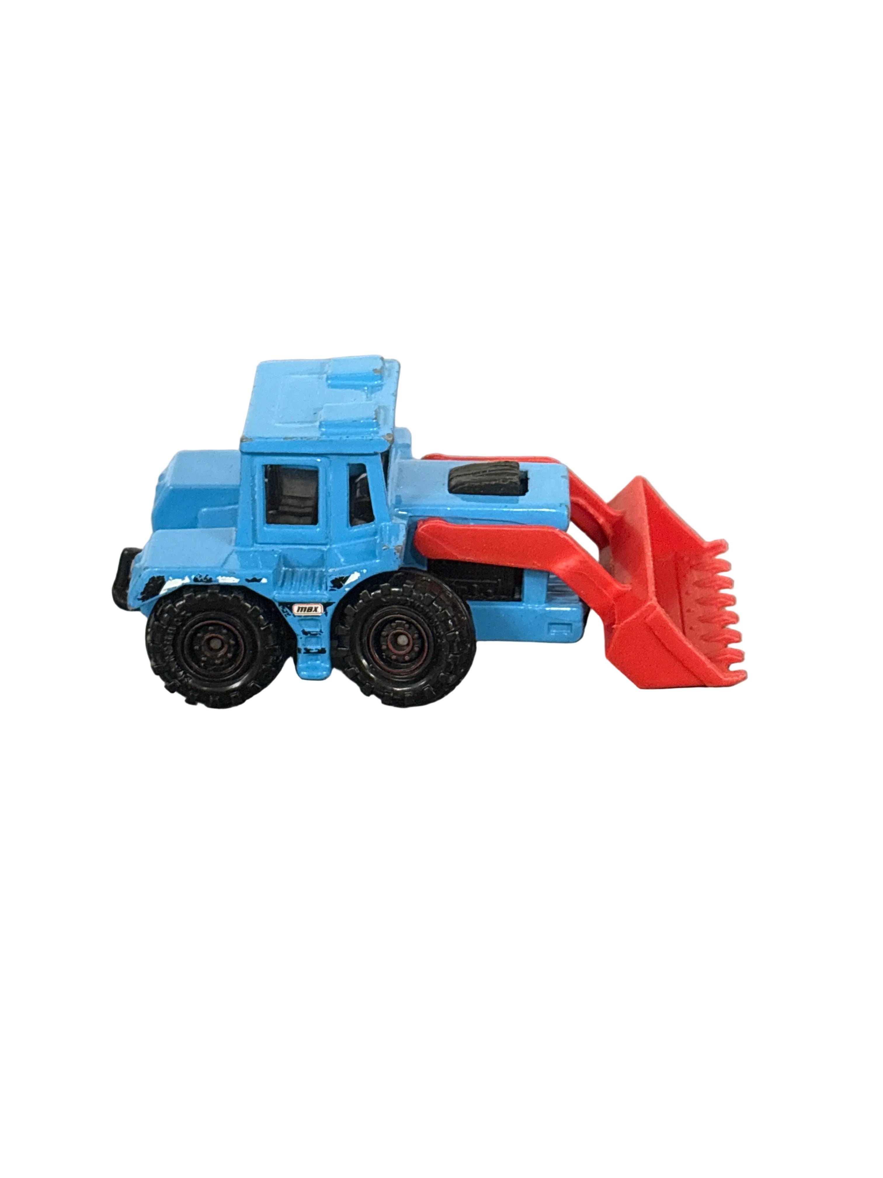 Matchbox Tractor Shovel Diecast blue
