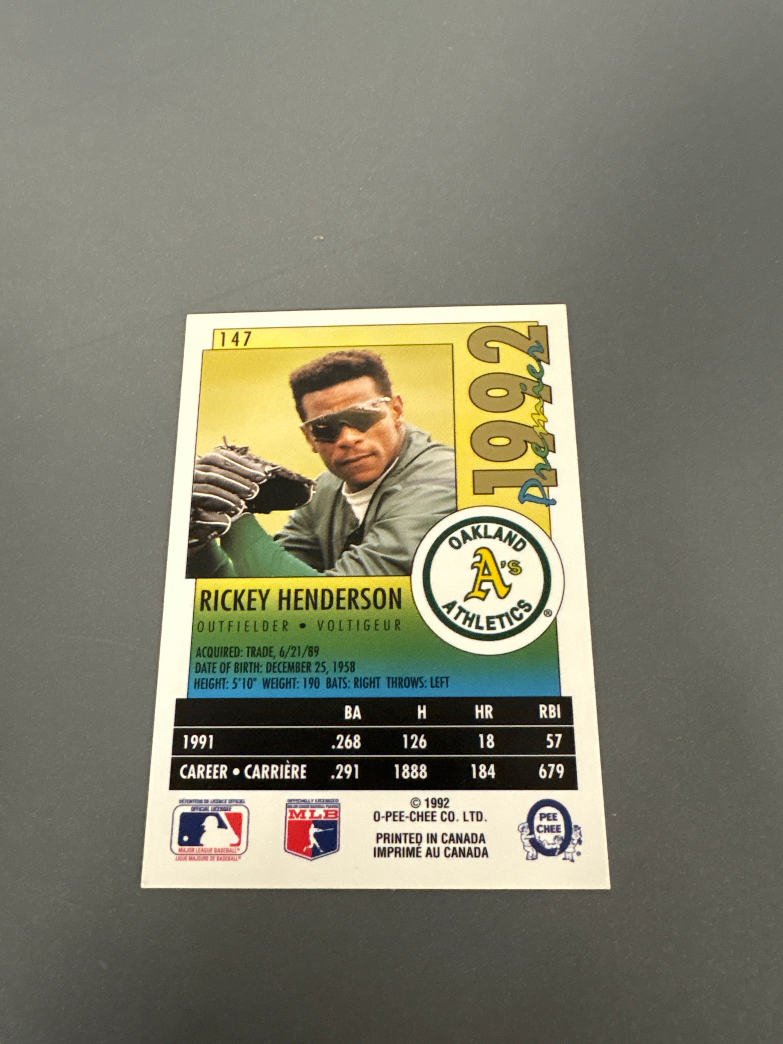 Premier Rickey Henderson