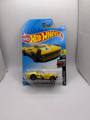 Hot Wheels Corvette Grand Sport Roadster Diecast yellow
