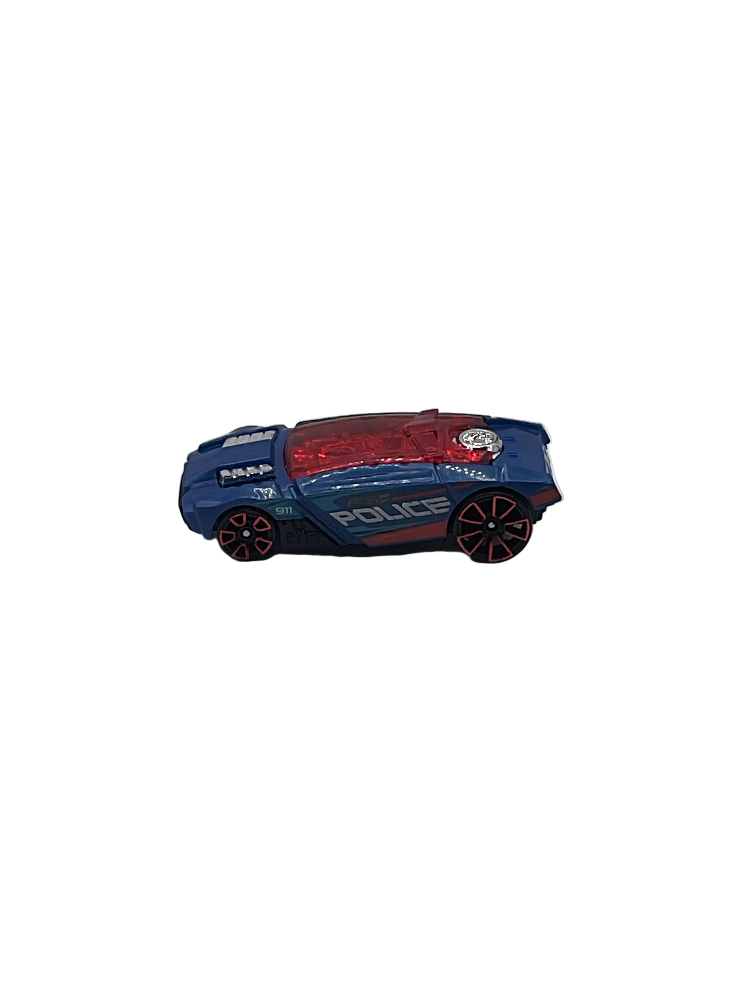 Hot Wheels Rogue Hog Police Car Diecast Blue
