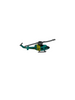 Micro Machines UH-1N Huey Helicopter Diecast green