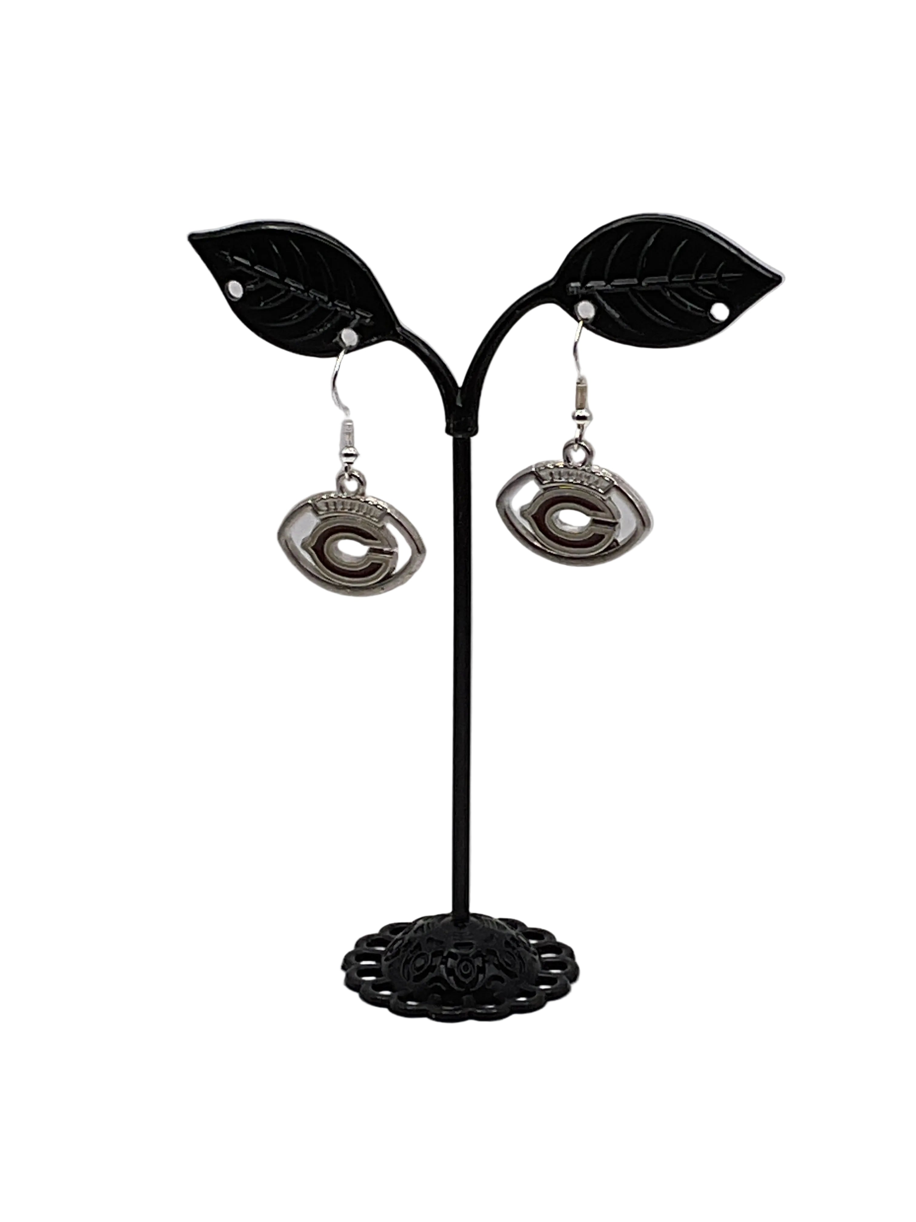 Football Shaped Football Earrings