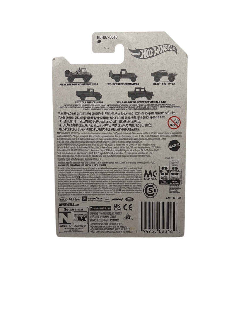 Hot Wheels Mercedes-Benz Unimog 1300 Diecast yellow