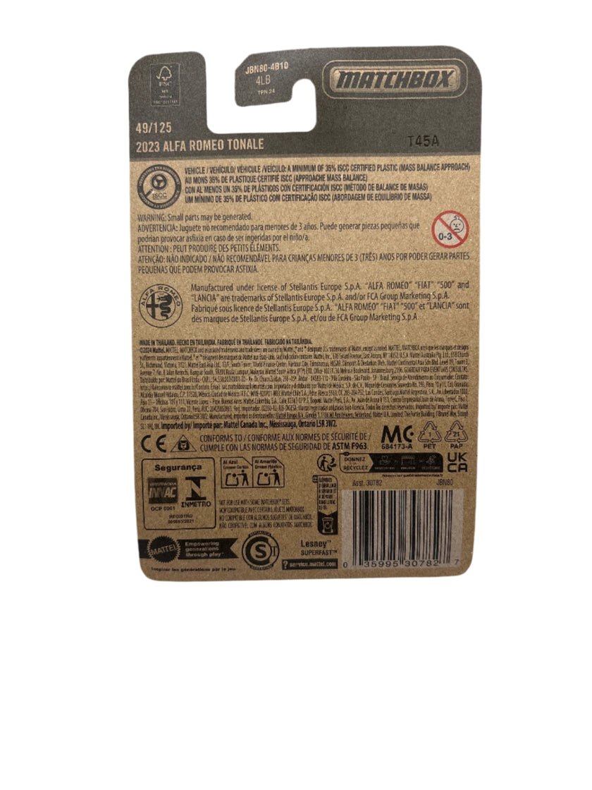 Matchbox 2023 Alfa Romeo Tonale Diecast