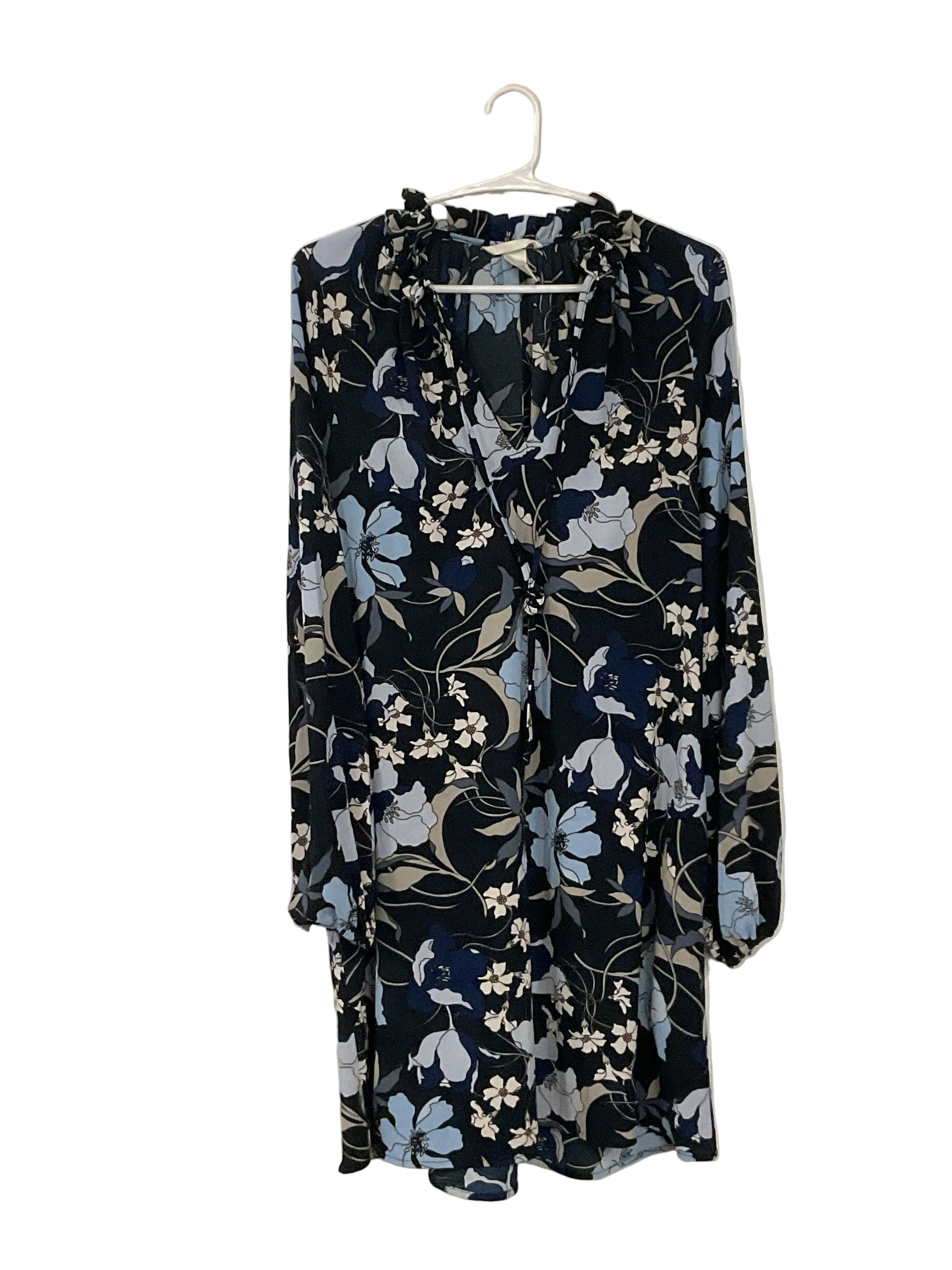 Black and Blue Floral Dress