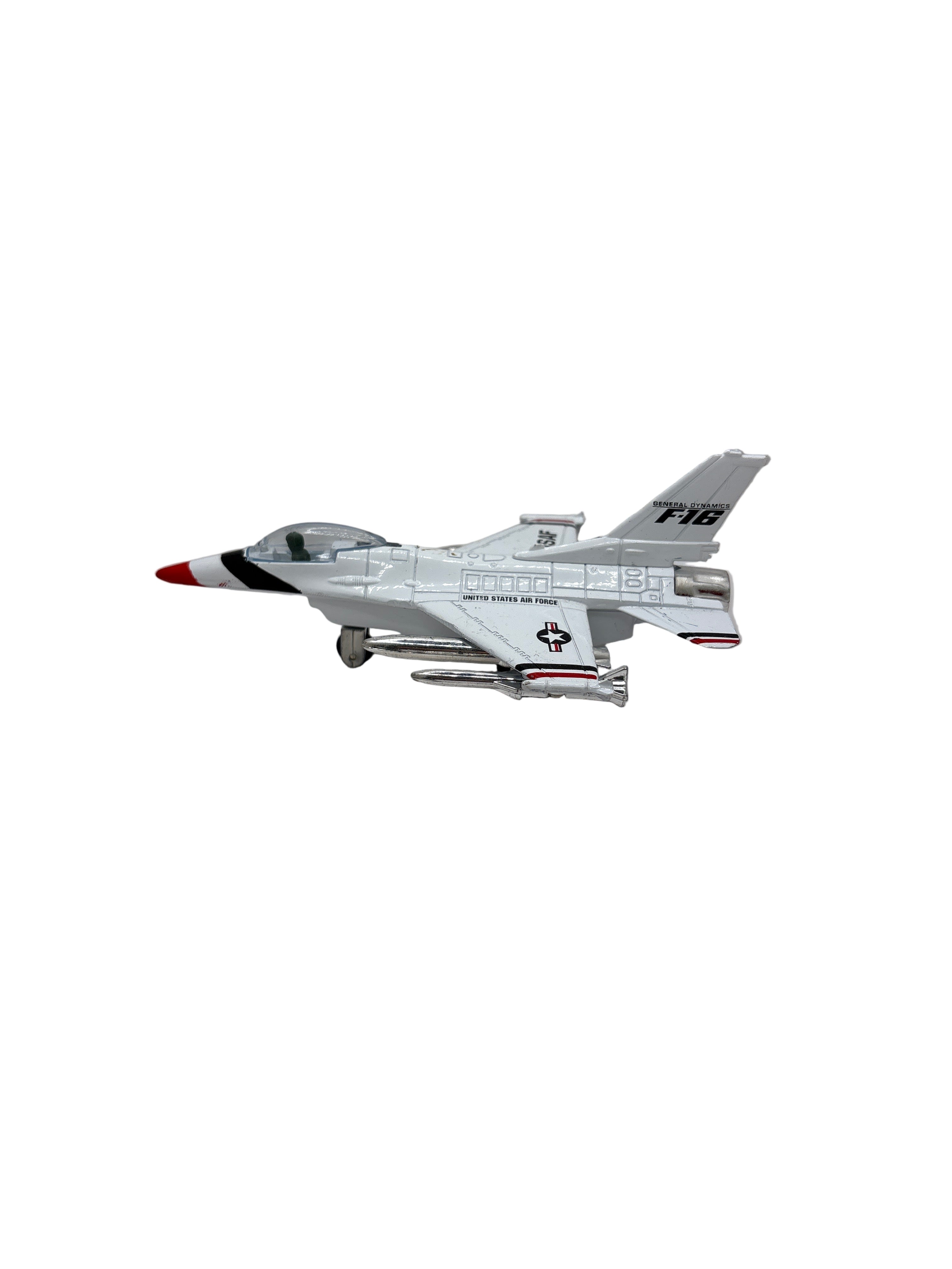 General Dynamics F-16 Fighting Falcon Diecast white