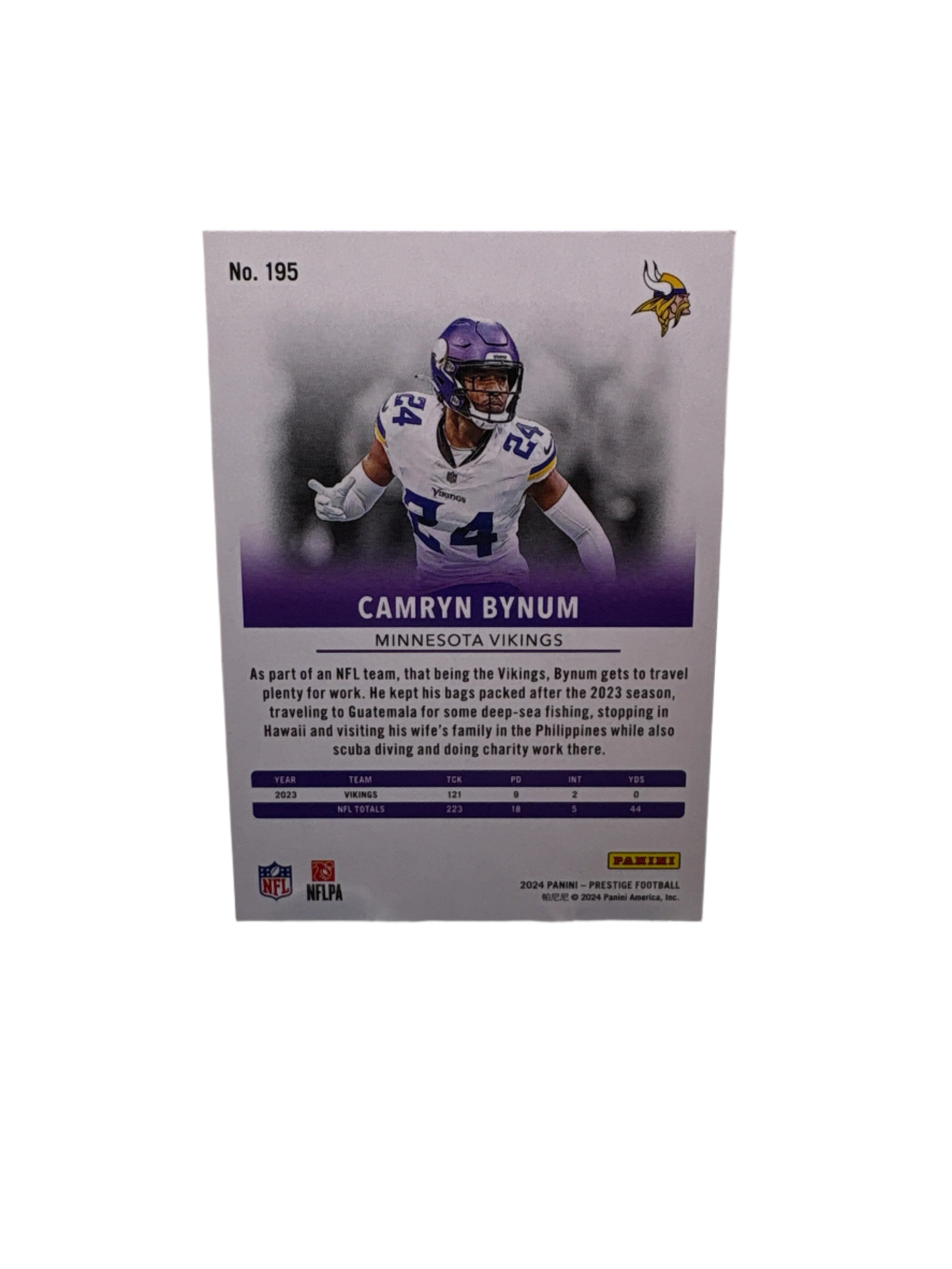 Panini Prestige Camryn Bynum