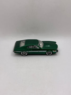 Hot Wheels 72 Ford Gran Torino Sport Diecast green
